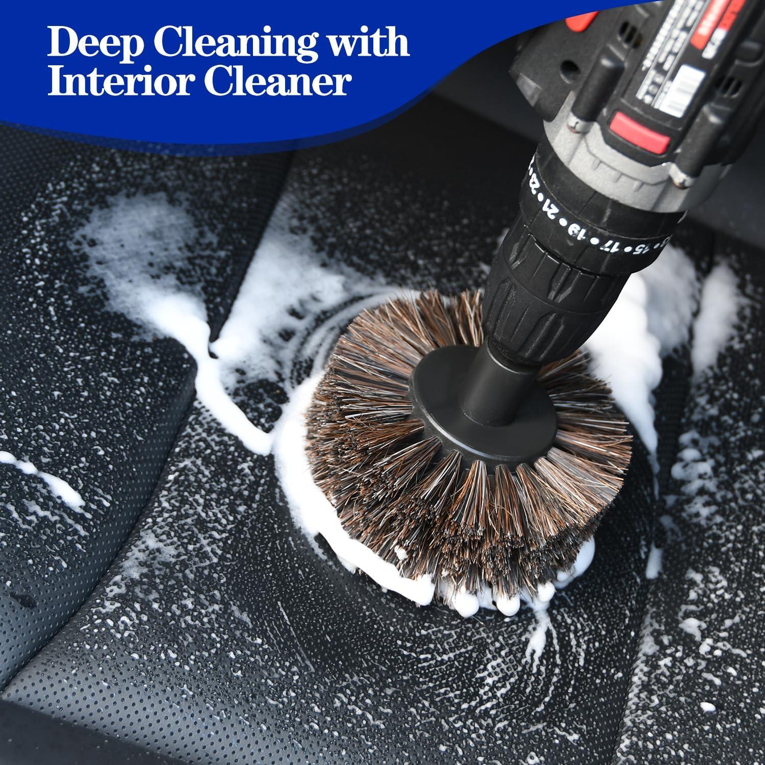 Cepillo de pelo de caballo DkOvn para taladro 0.64cm suave