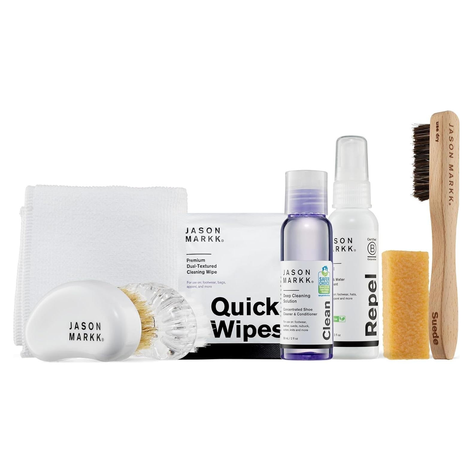 Kit de Limpieza Jason Markk Suede 8 Piezas - Solución y Cepillos