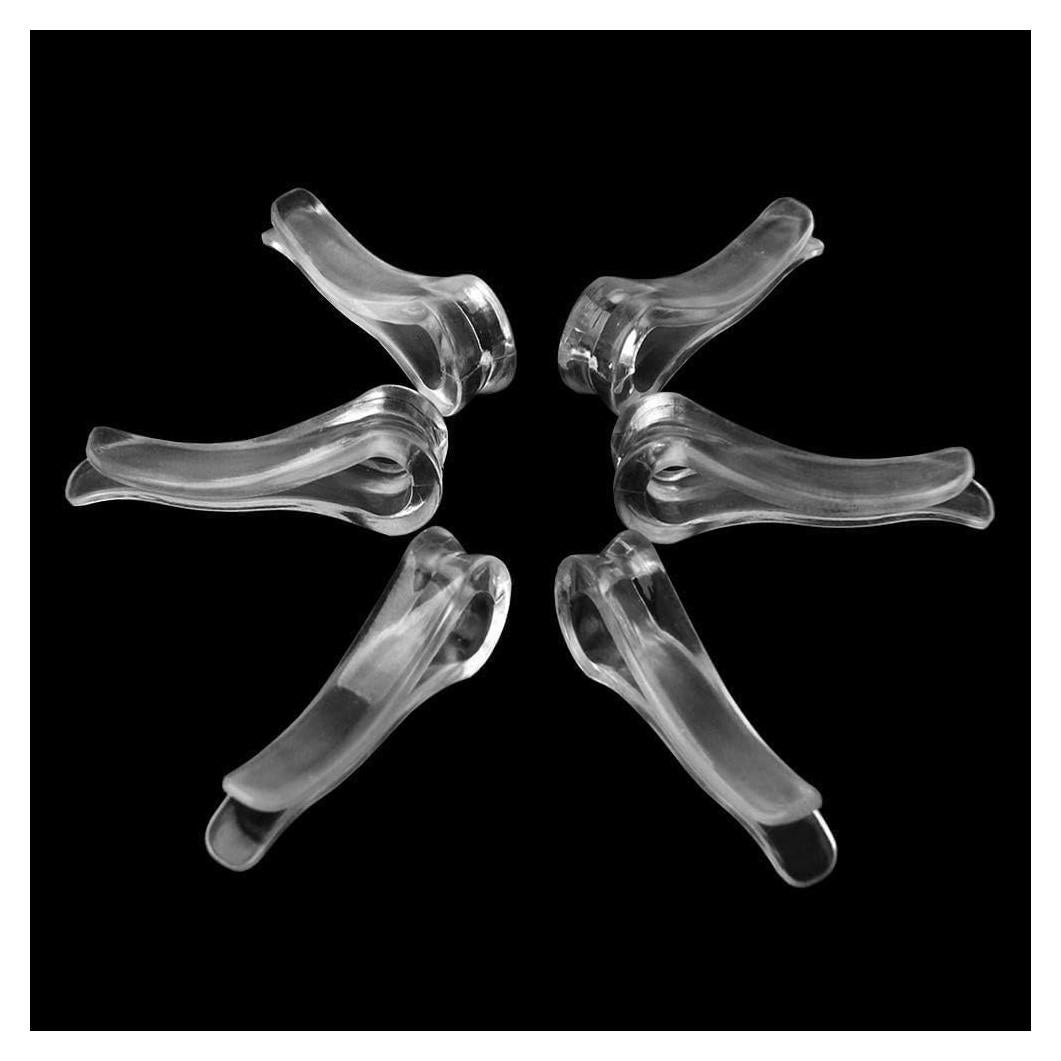 100 Clips de Plástico Transparente en Forma de U Xinjincang