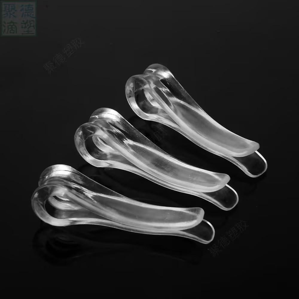 100 Clips de Plástico Transparente en Forma de U Xinjincang