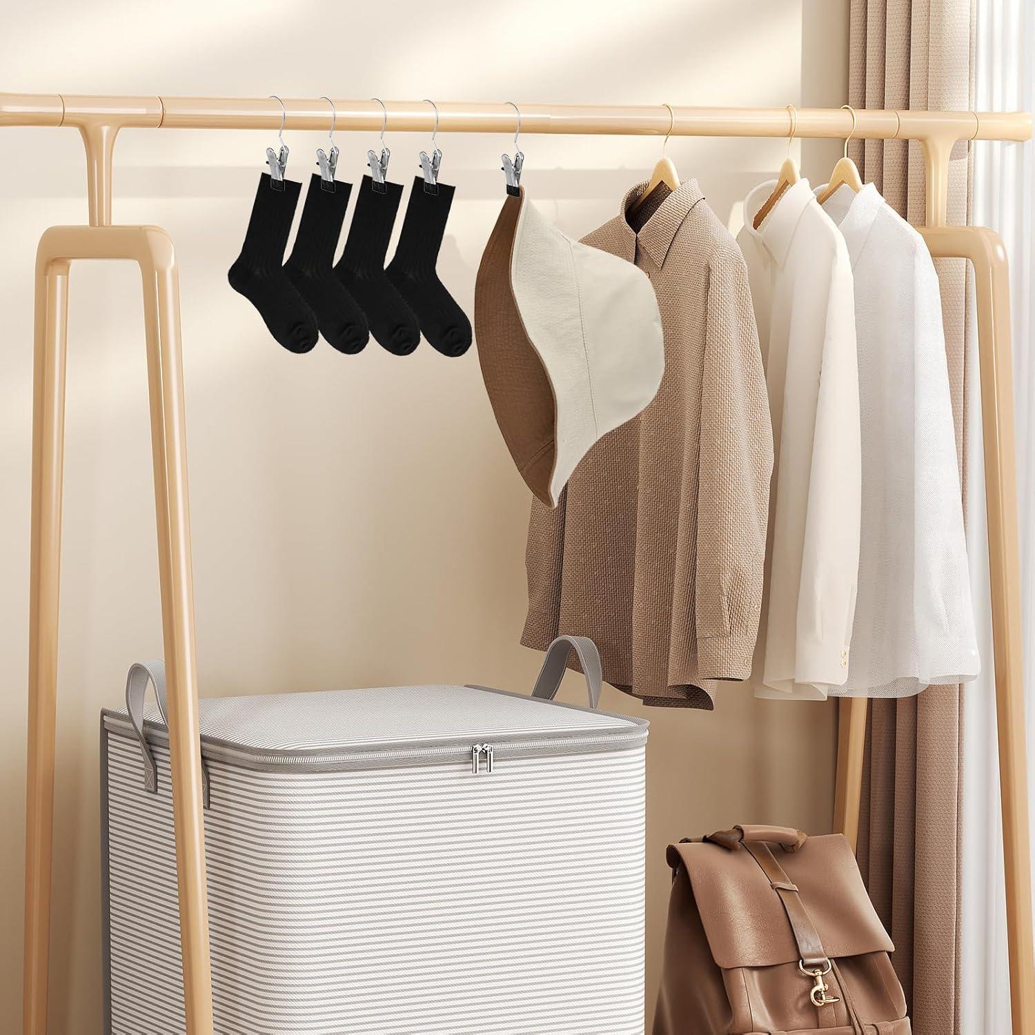 Clips de Percha YUXIANLB - 50 Piezas Acero Inoxidable