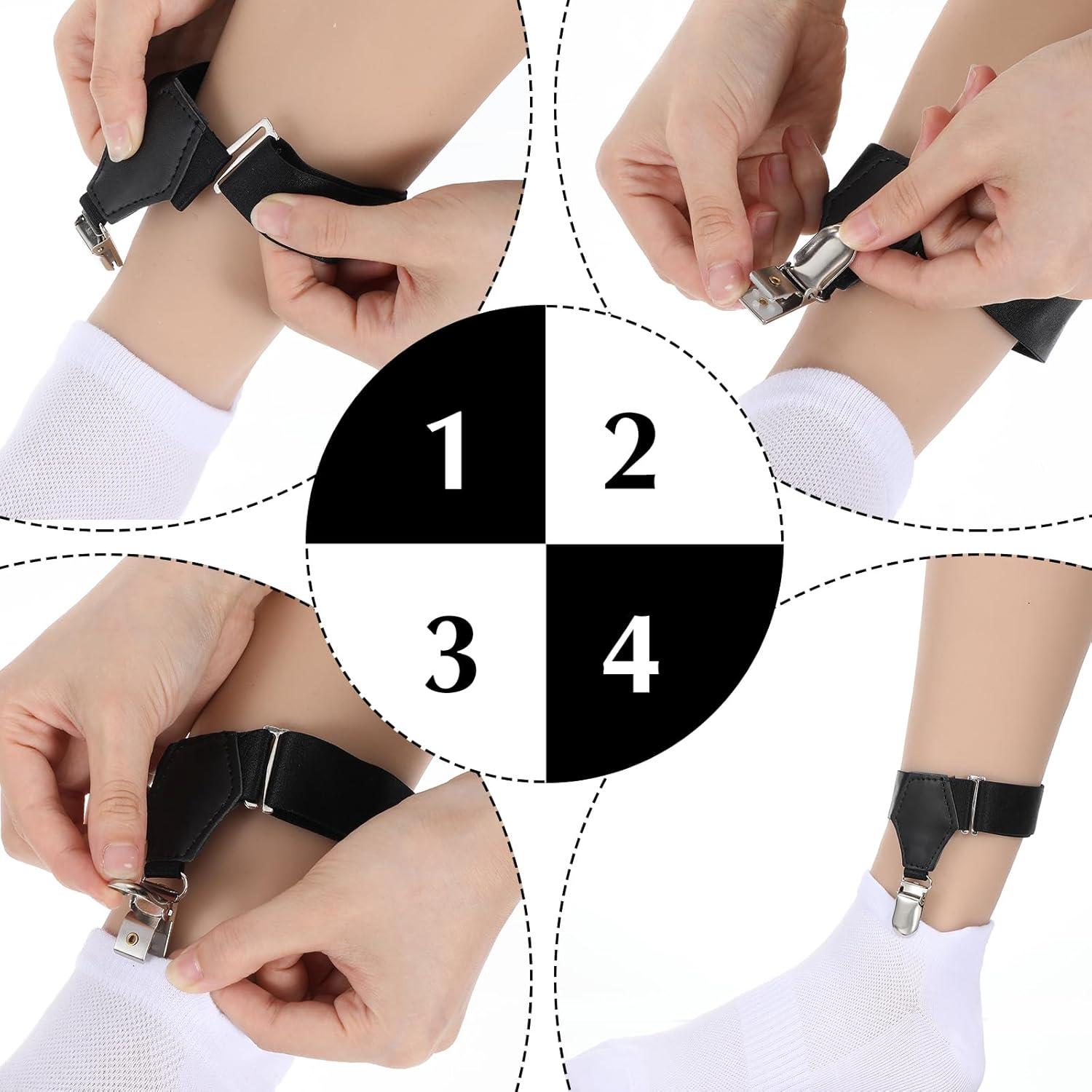 4 Sujetadores de Calcetines Antideslizantes Classicseali