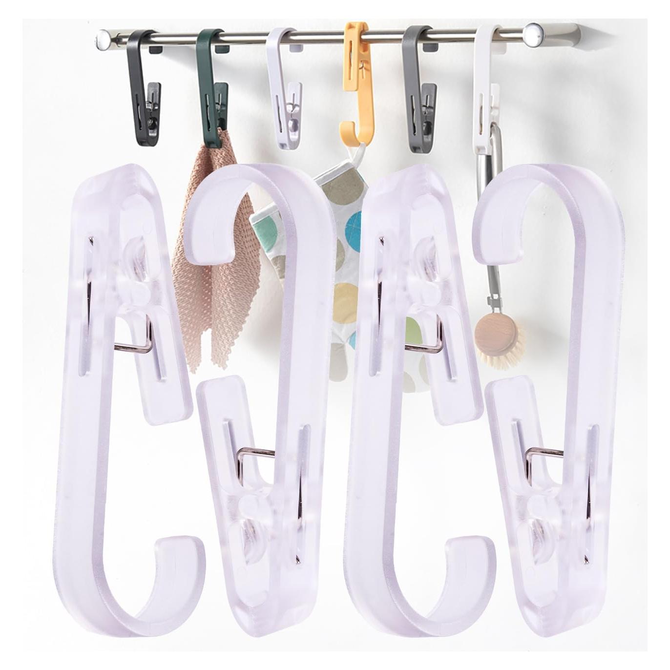 Ganchos Colgantes iBetterLife 4Pcs Clips Ropa Alta Resistencia