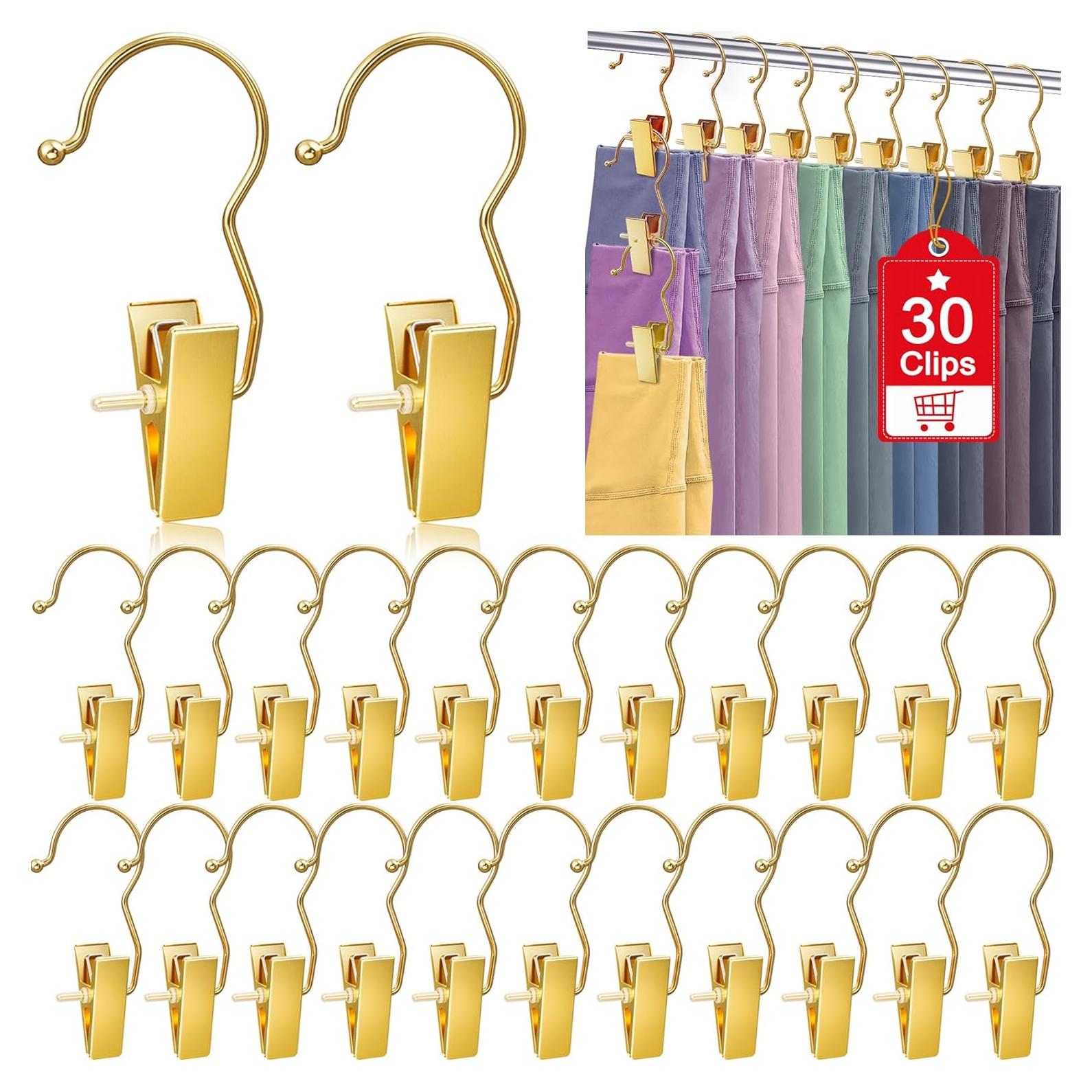 30 Ganchos Dorados para Botas y Ropa Eunhdet - Antideslizantes