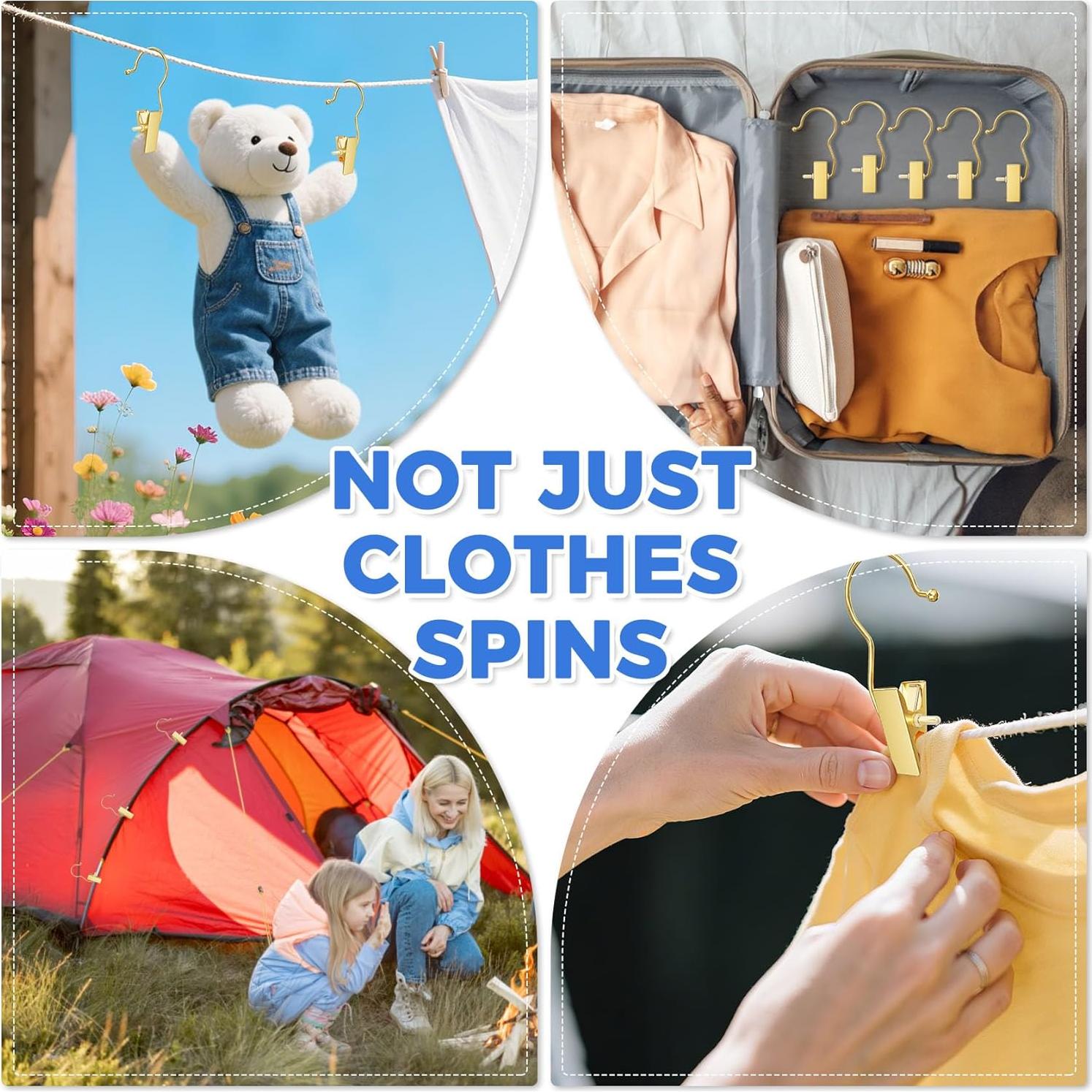 30 Ganchos Dorados para Botas y Ropa Eunhdet - Antideslizantes