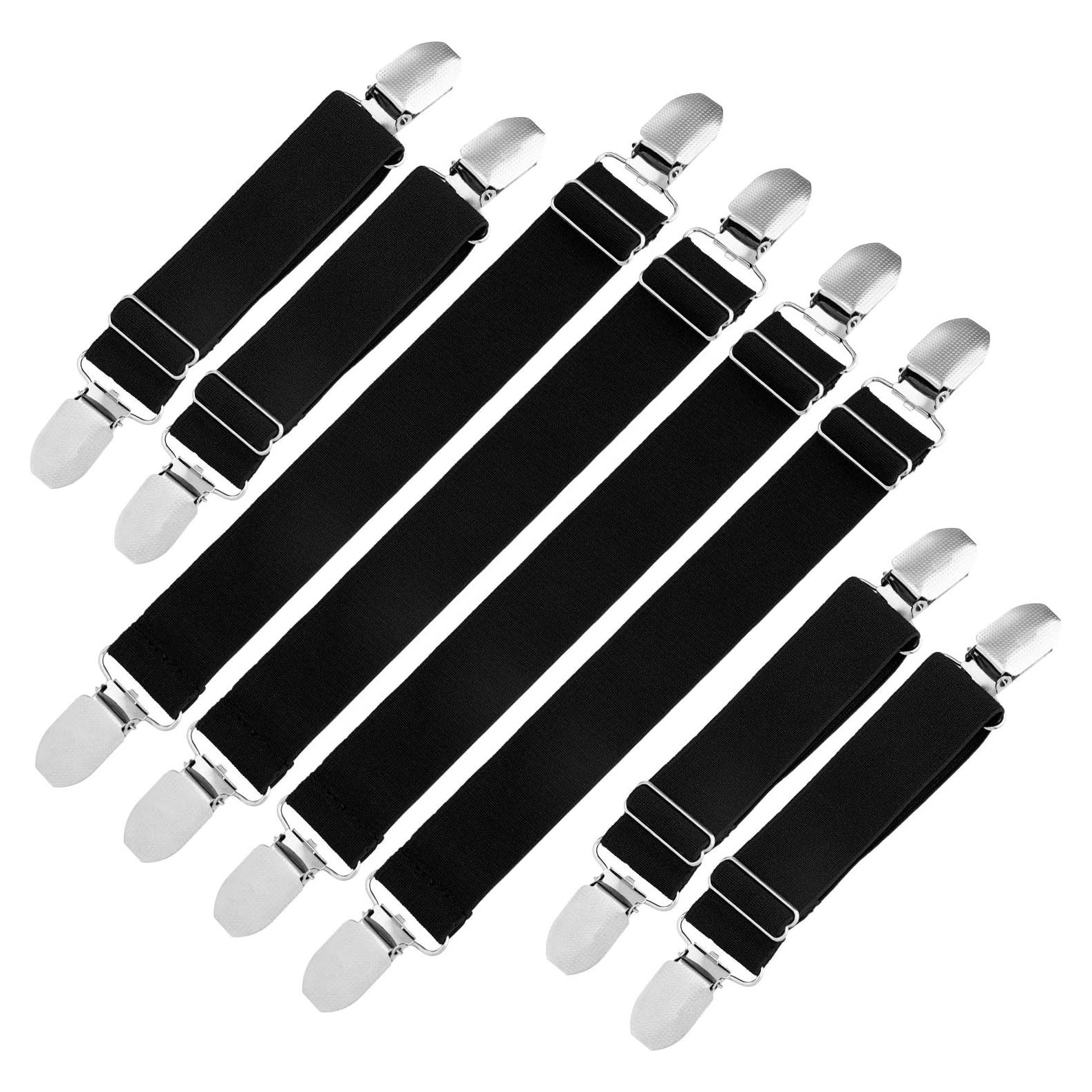 Clips de Garter Boao 8 Pcs Ajustables para Botas y Pantalones