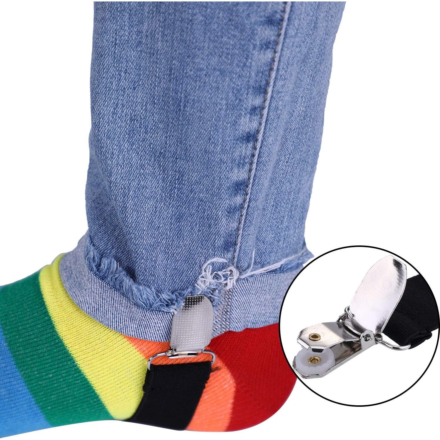 Clips de Garter Boao 8 Pcs Ajustables para Botas y Pantalones