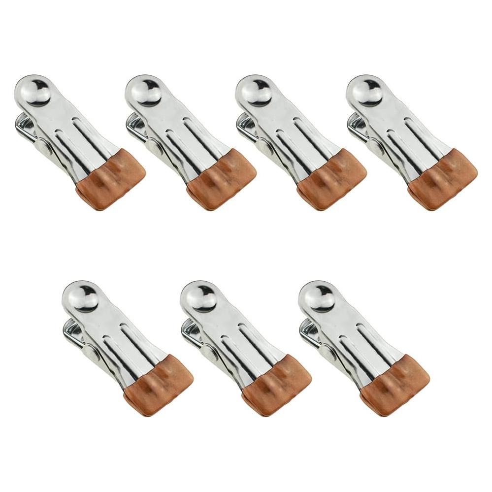 Pinzas de Acero Inoxidable Hahiyo para Ropa Doradas 7PCS