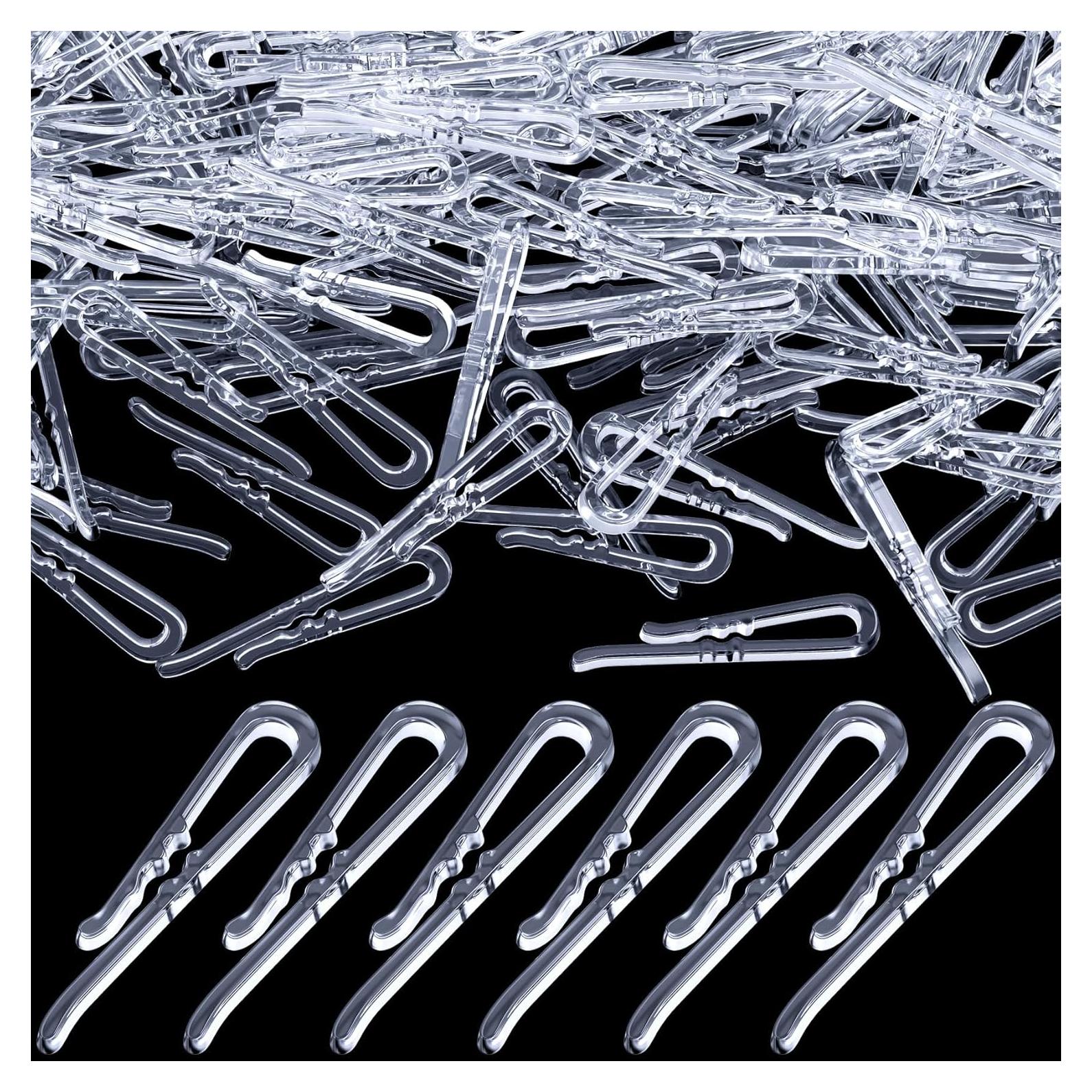 300 Clips de Cocodrilo Transparentes SmallCat - Plástico Premium