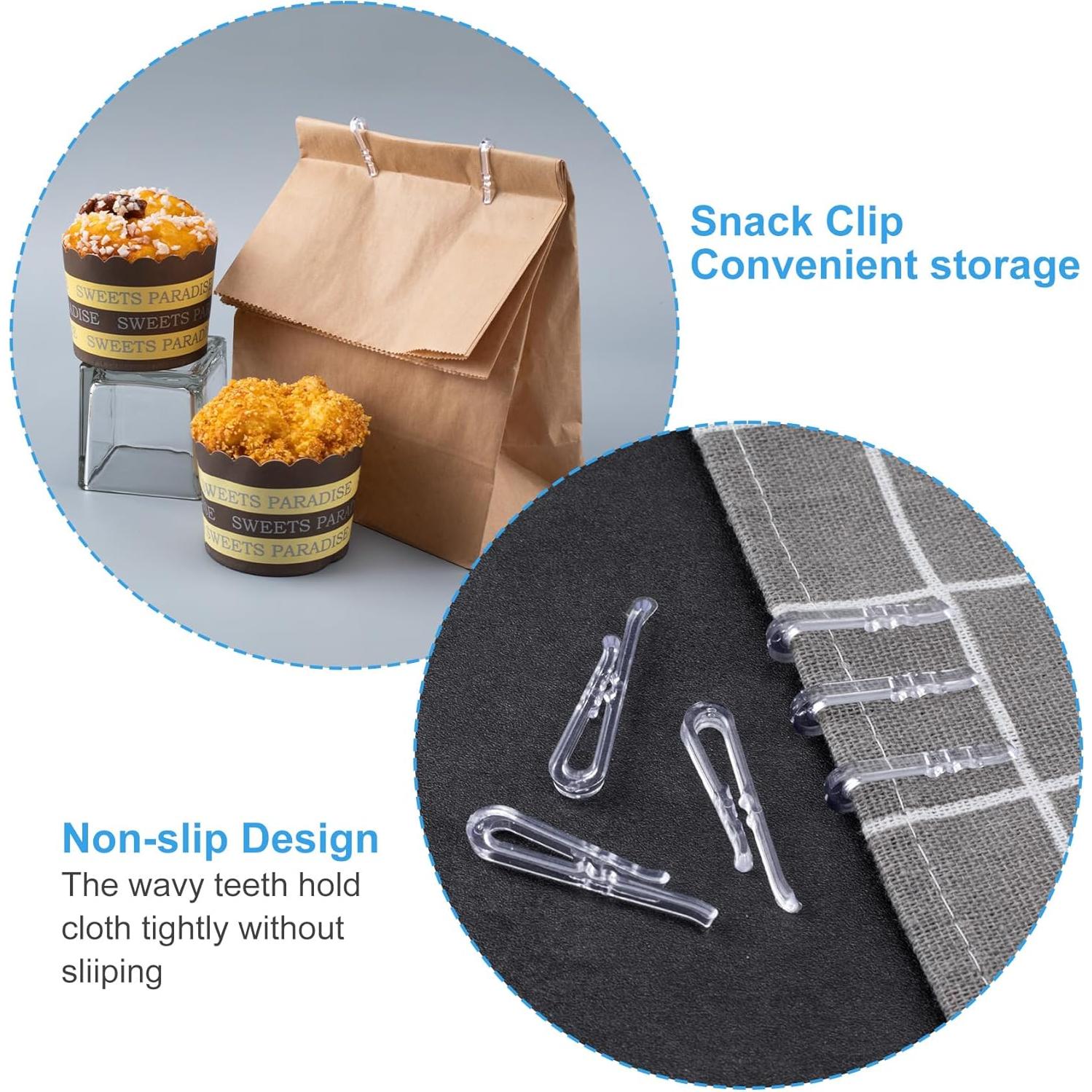 300 Clips de Cocodrilo Transparentes SmallCat - Plástico Premium