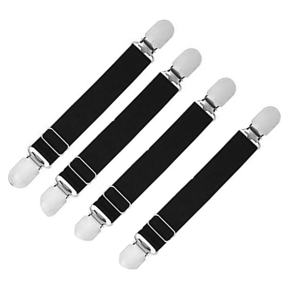 4 Clips Ajustables para Medias VANTOBEST - Estilo I Negro