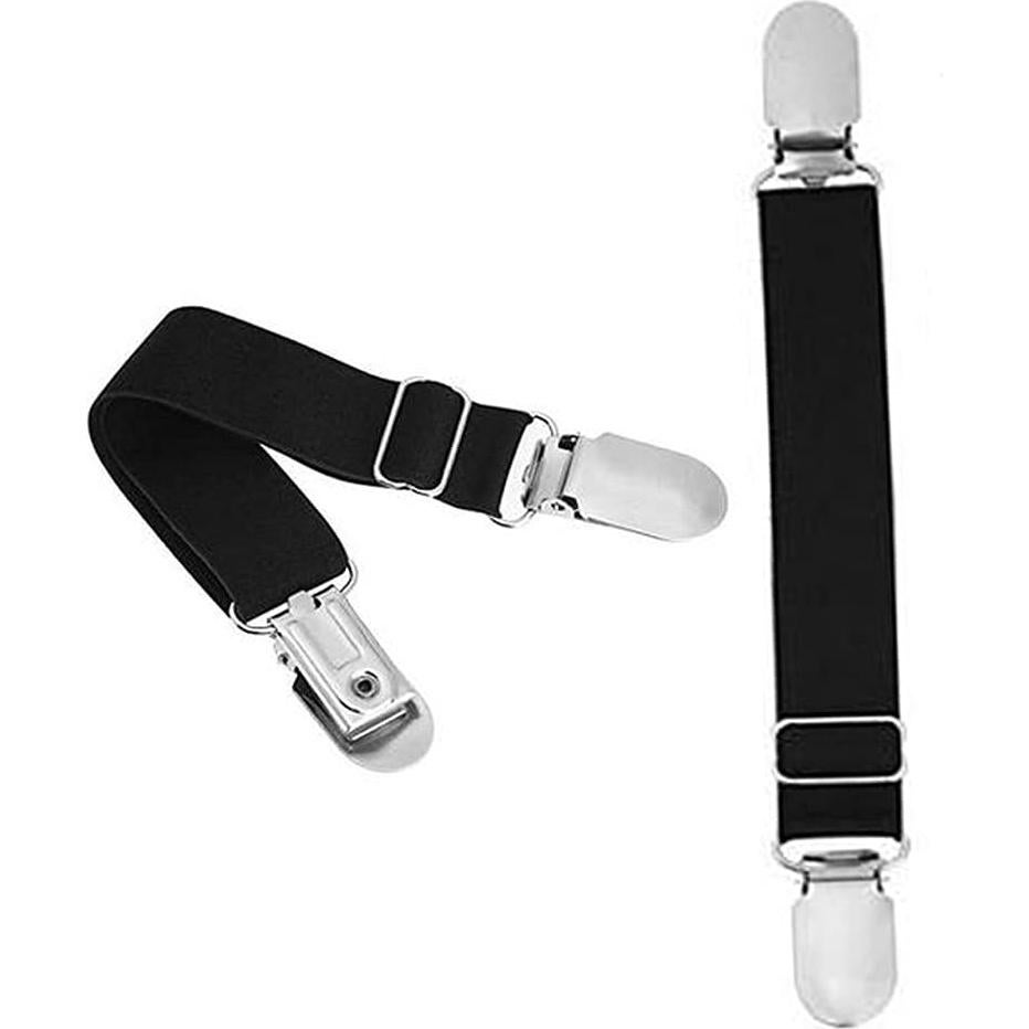 4 Clips Ajustables para Medias VANTOBEST - Estilo I Negro