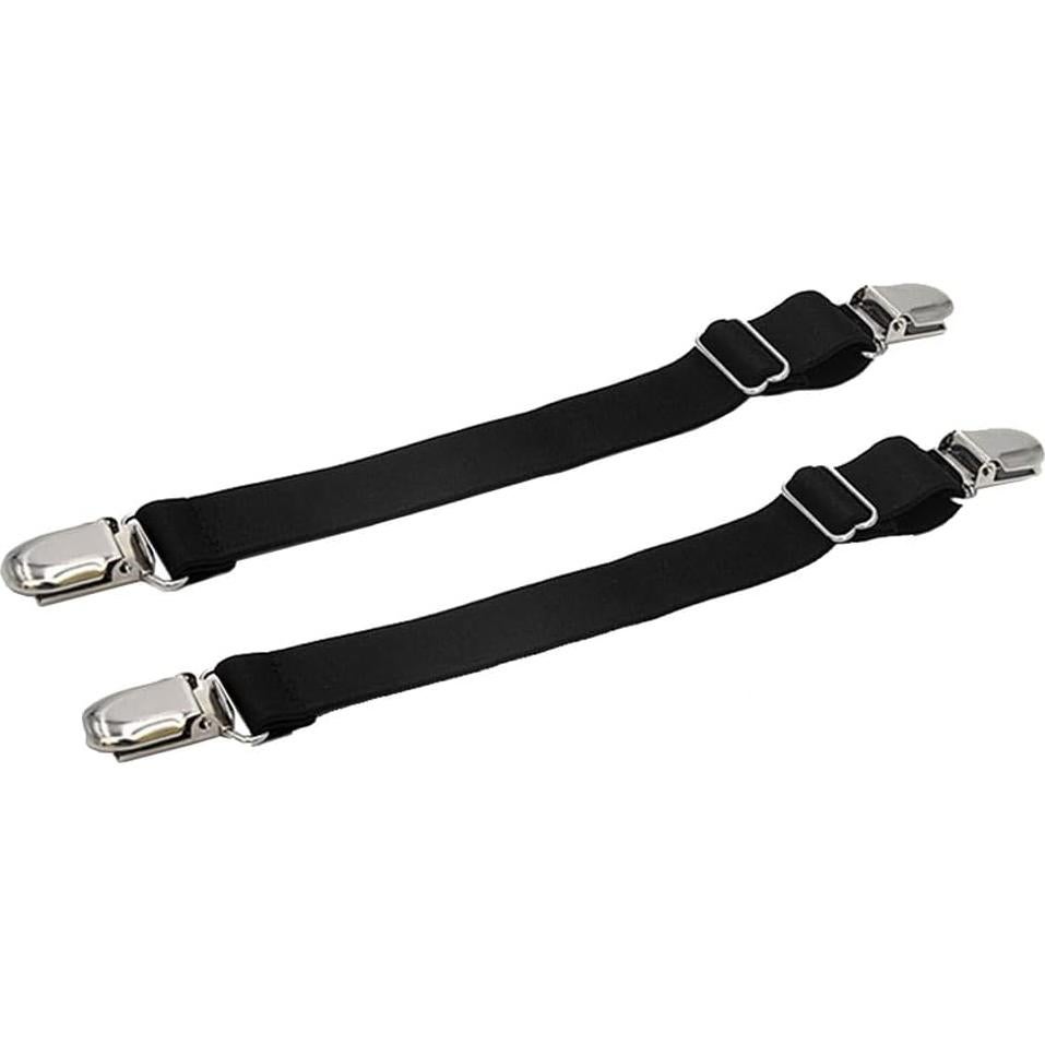 4 Clips Ajustables para Medias VANTOBEST - Estilo I Negro