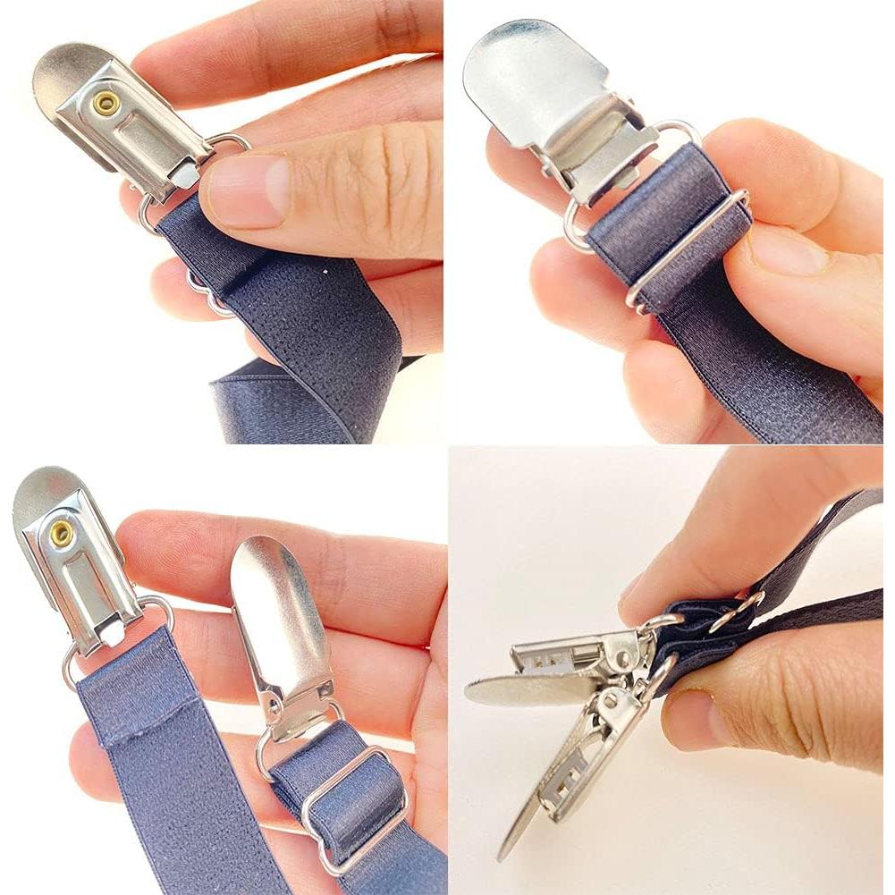 4 Clips Ajustables para Medias VANTOBEST - Estilo I Negro