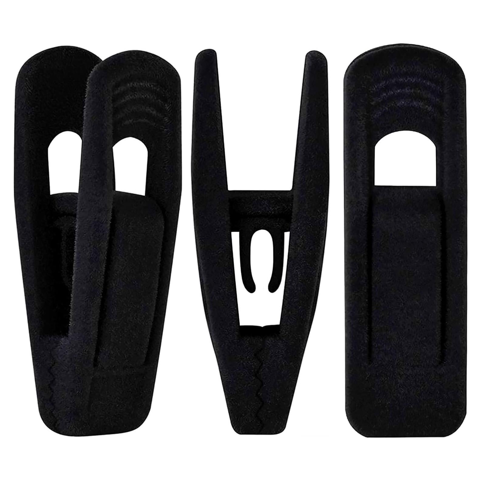 Ganchos de Terciopelo Negro TOFIIGREM 40 Piezas Clips Antideslizantes