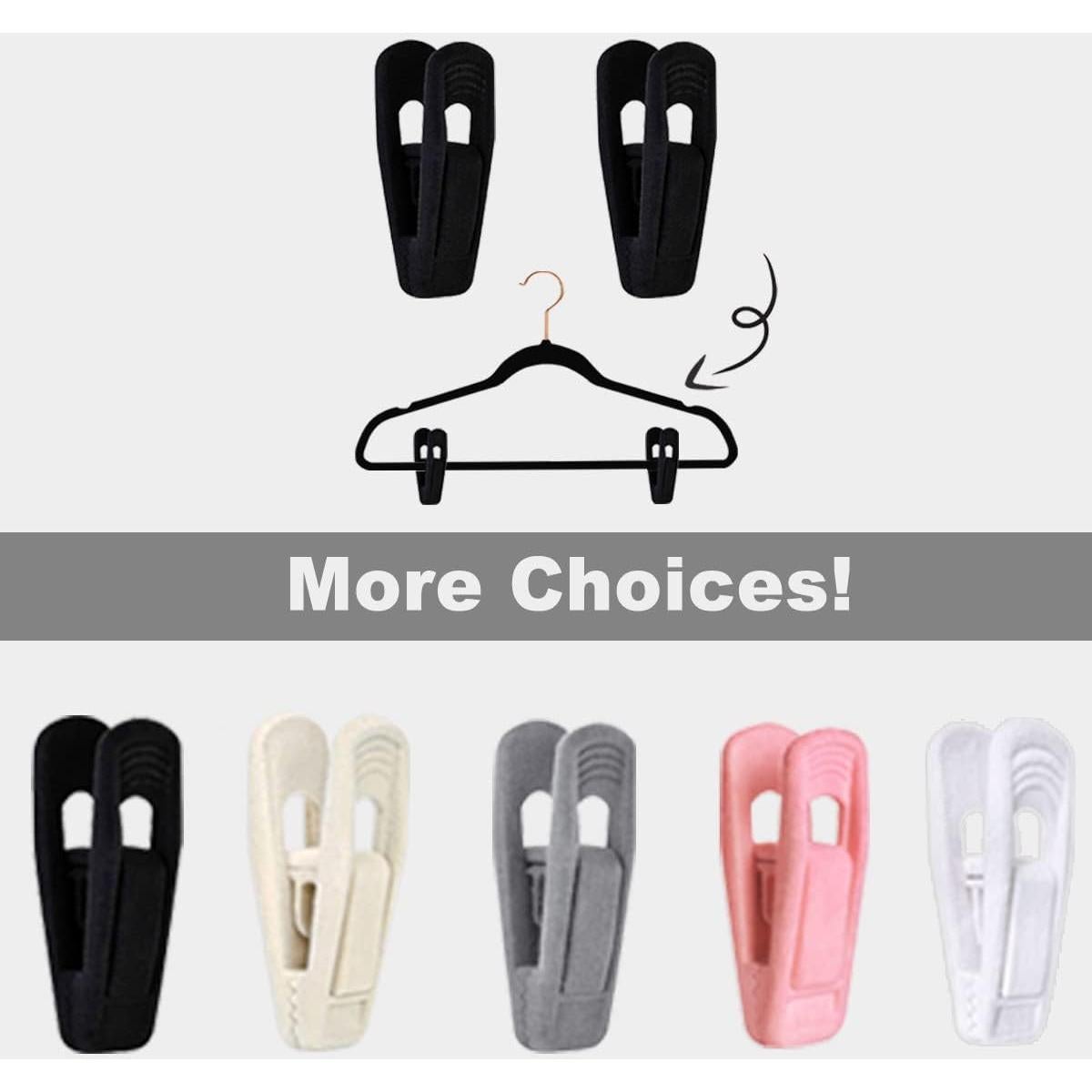 Ganchos de Terciopelo Negro TOFIIGREM 40 Piezas Clips Antideslizantes