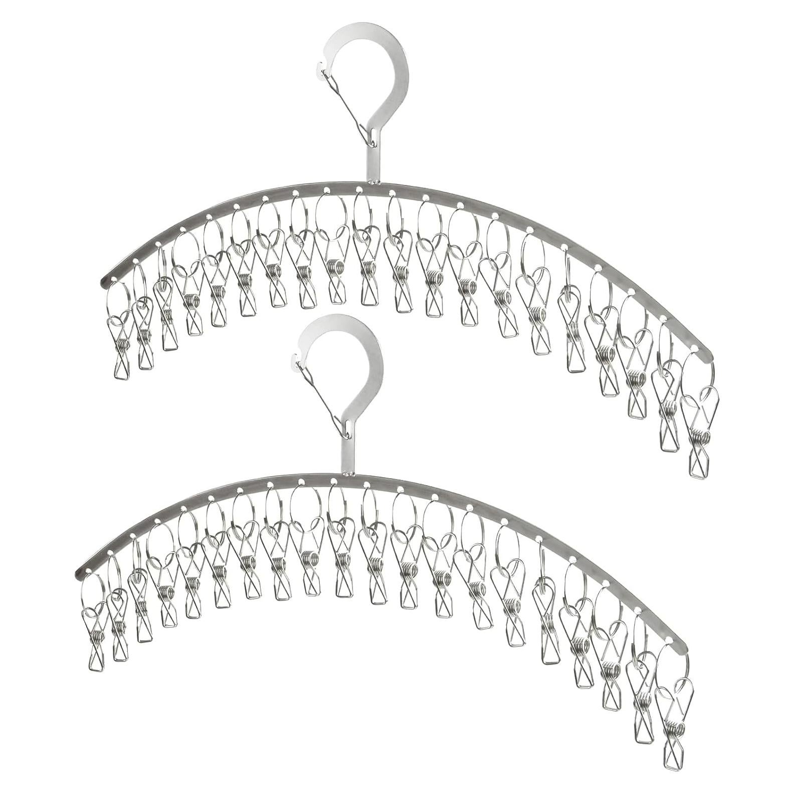 Percheros de Secado de Ropa JDYOOMI Acero Inoxidable 2 Piezas