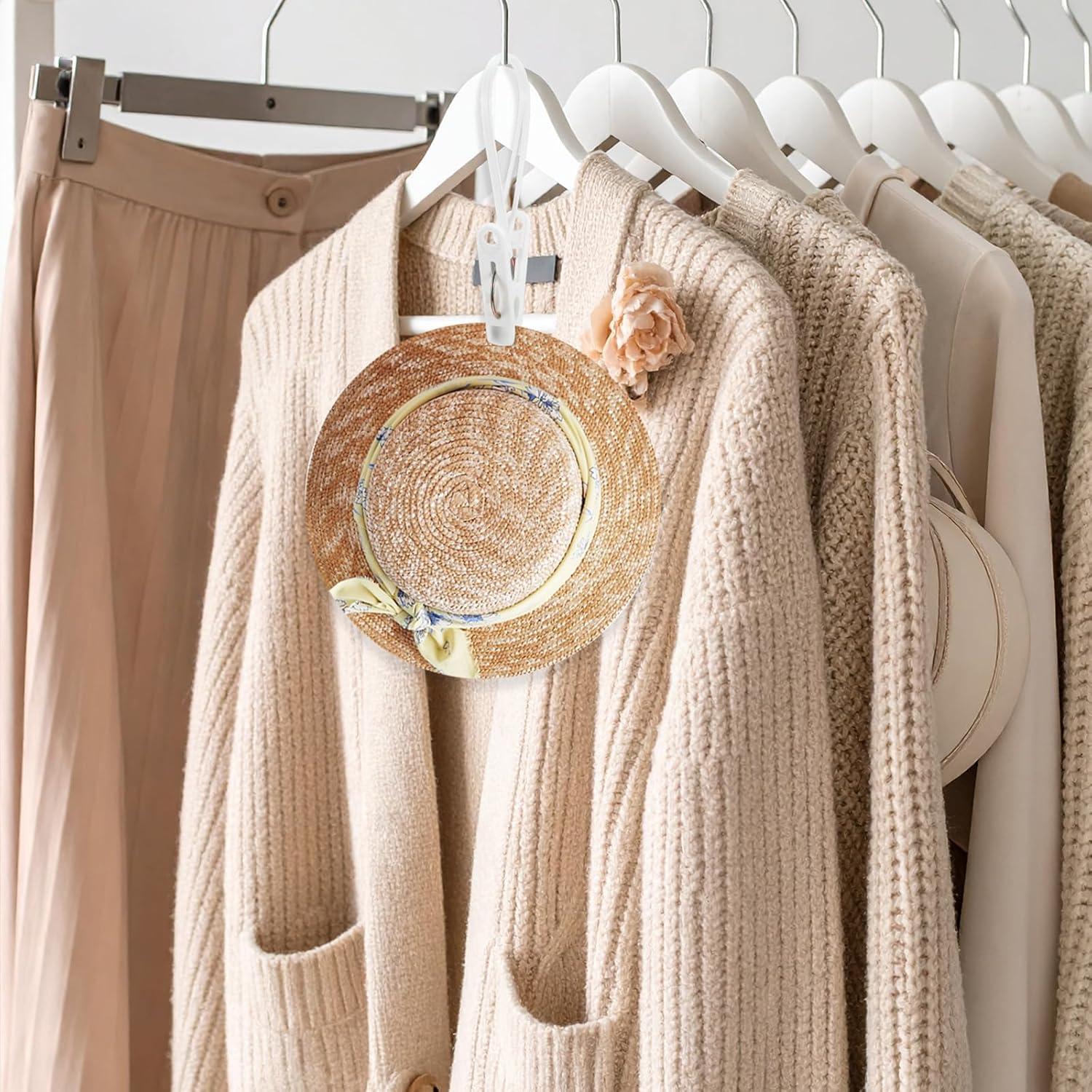 Paquete de 120 Clips de Ropa Multiusos Limbeuuu Blanco