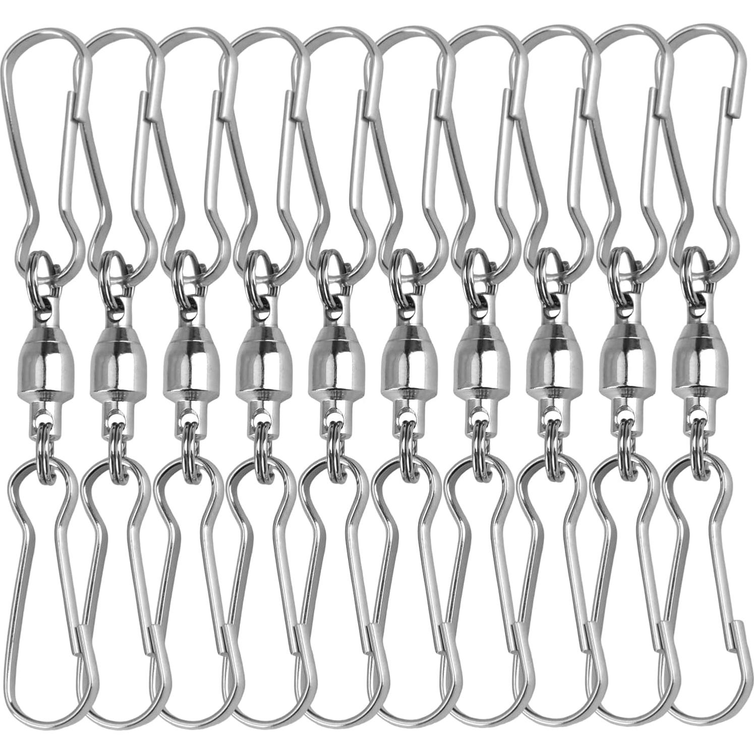 Ganchos Giratorios Aesnoun 360° Acero Inoxidable 5 Pcs