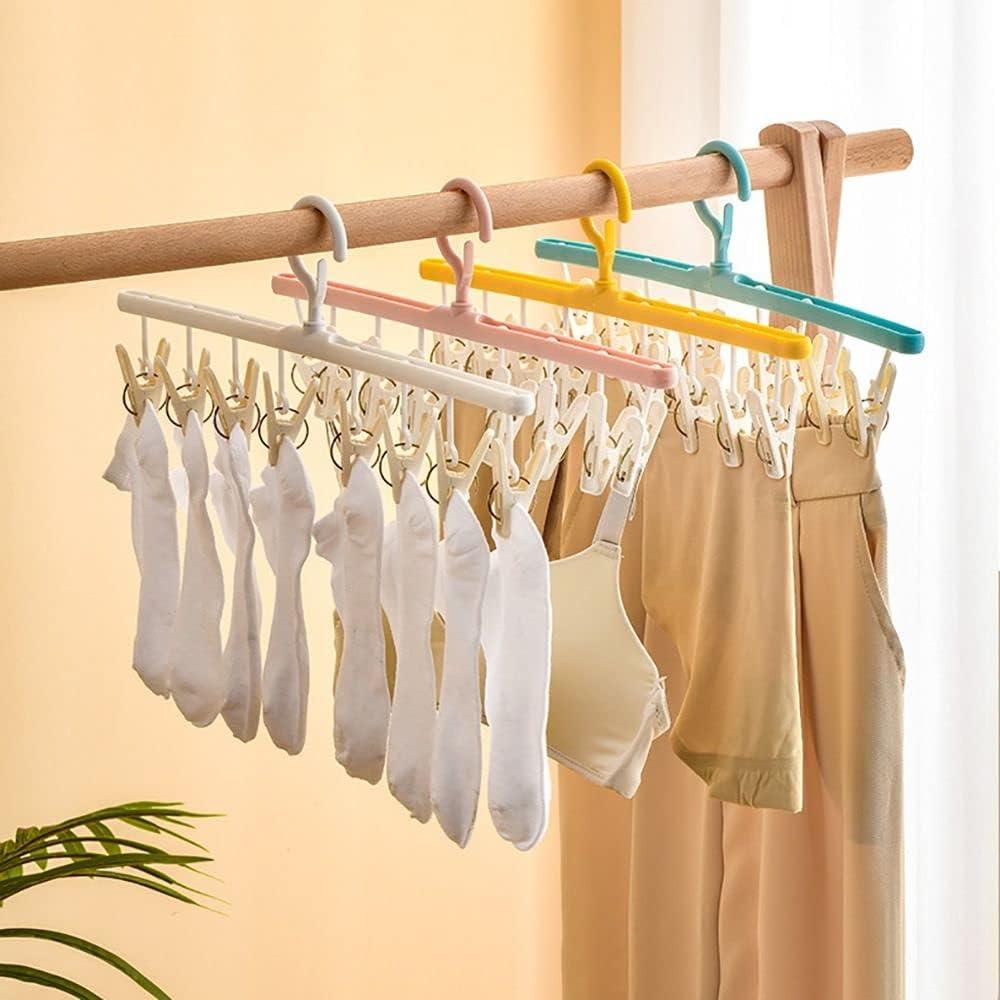 Estante de Secado de Ropa Gofidin 2 Piezas con Clips