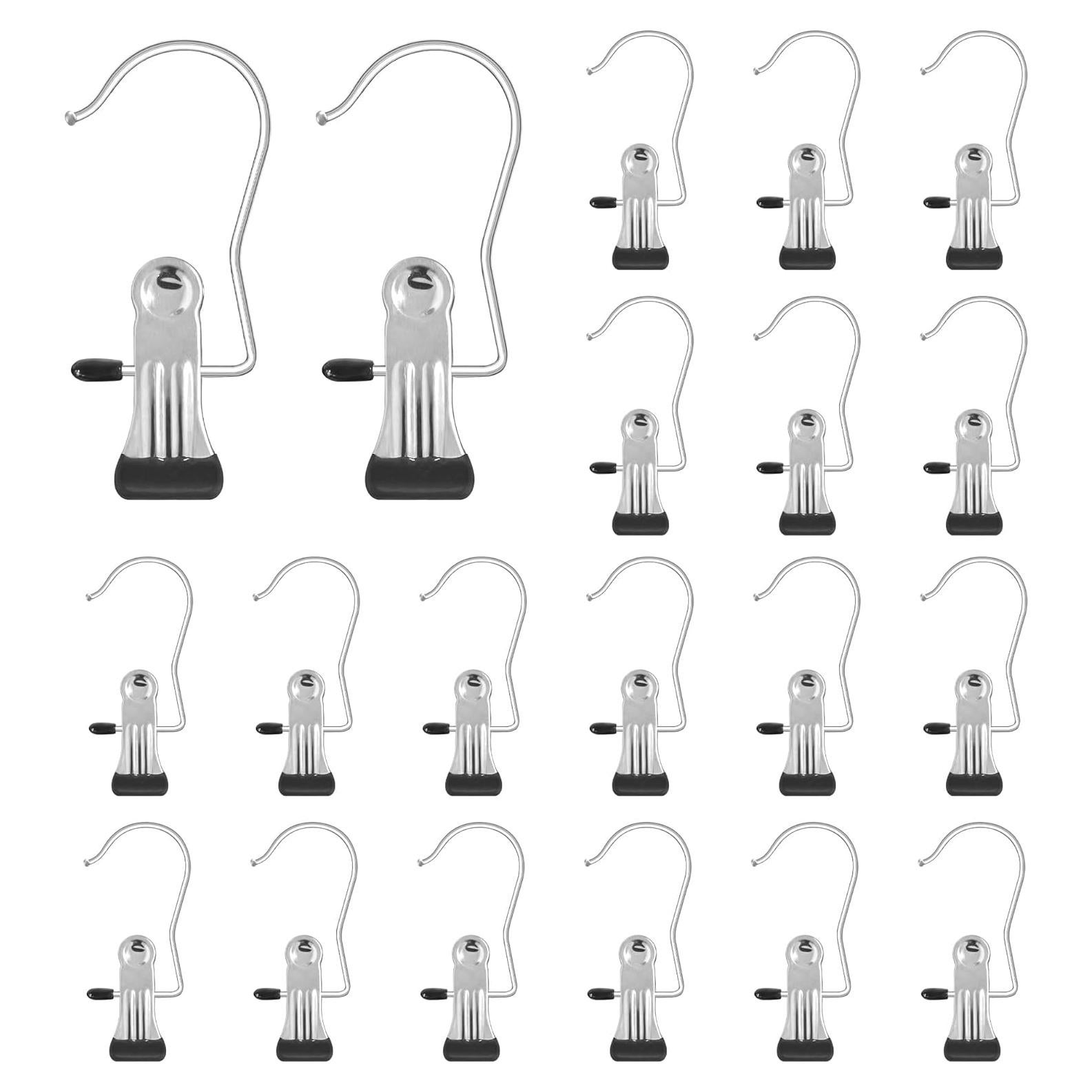 20 Ganchos Colgantes de Acero Inoxidable Quacc 10.4 cm