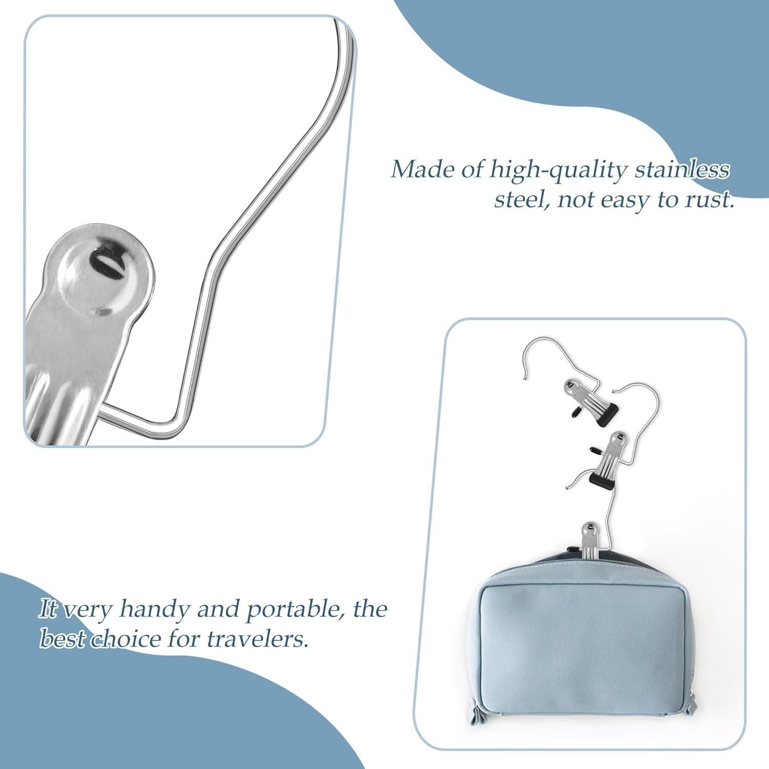 20 Ganchos Colgantes de Acero Inoxidable Quacc 10.4 cm