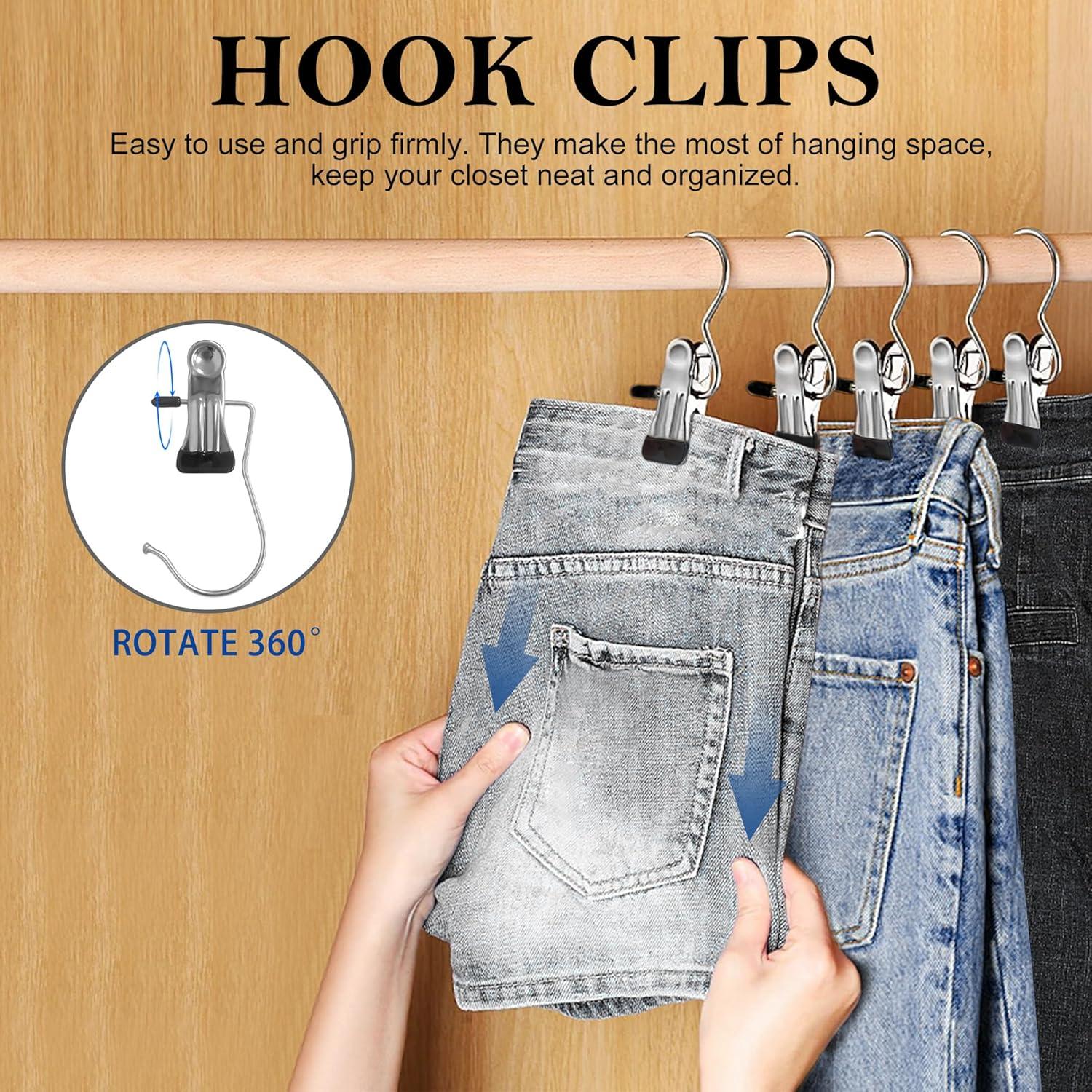 20 Ganchos Colgantes de Acero Inoxidable Quacc 10.4 cm