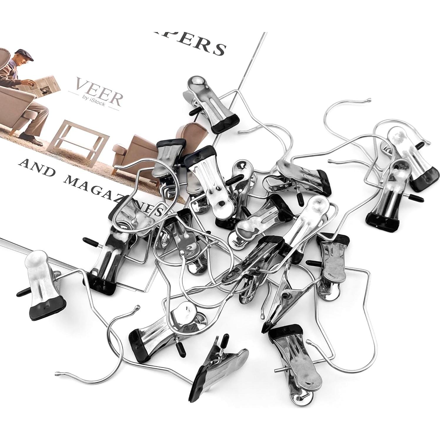 20 Ganchos Colgantes de Acero Inoxidable Quacc 10.4 cm