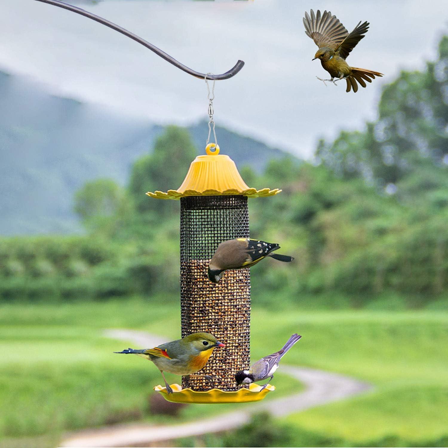 KUUQA Paquete de 12 Ganchos Giratorios Duales 18 cm