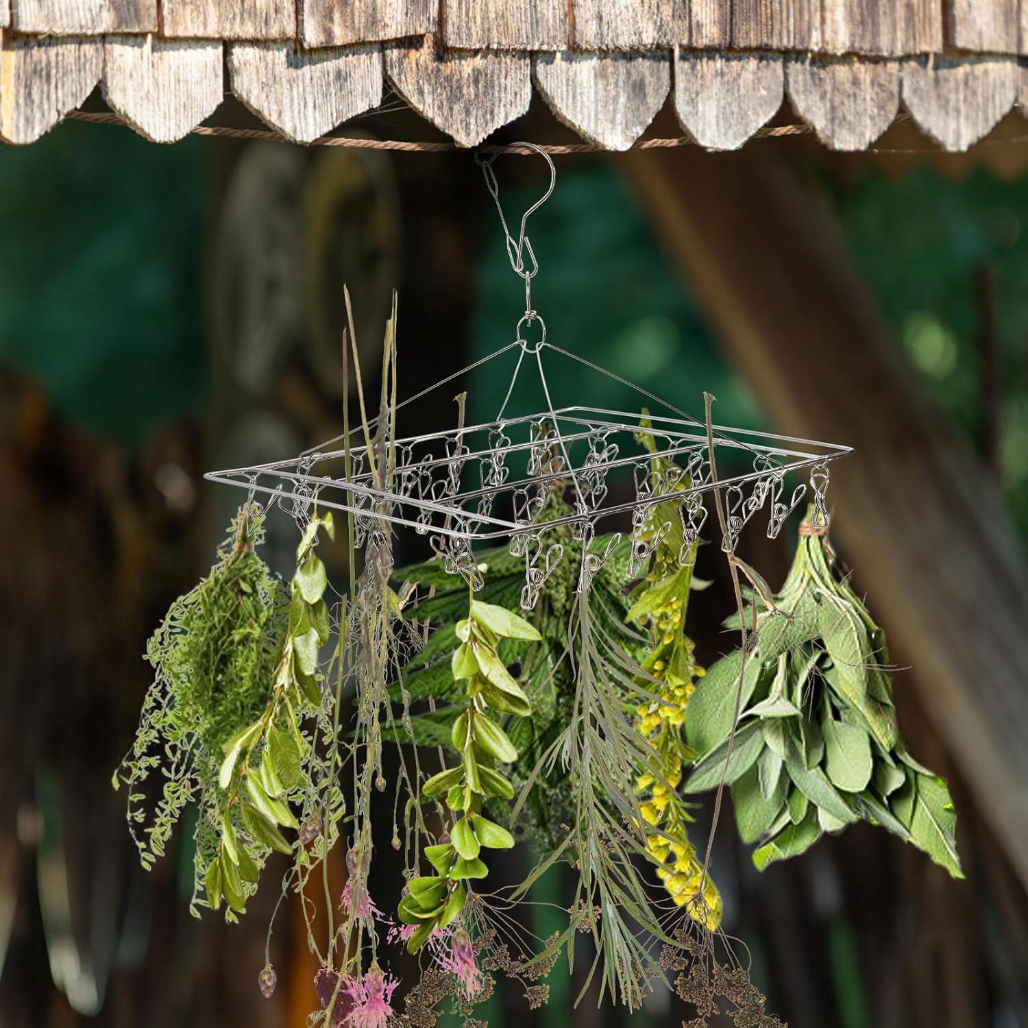 Ganchos de Secado Tosnail 4 Piezas Acero Inoxidable 30 Clips