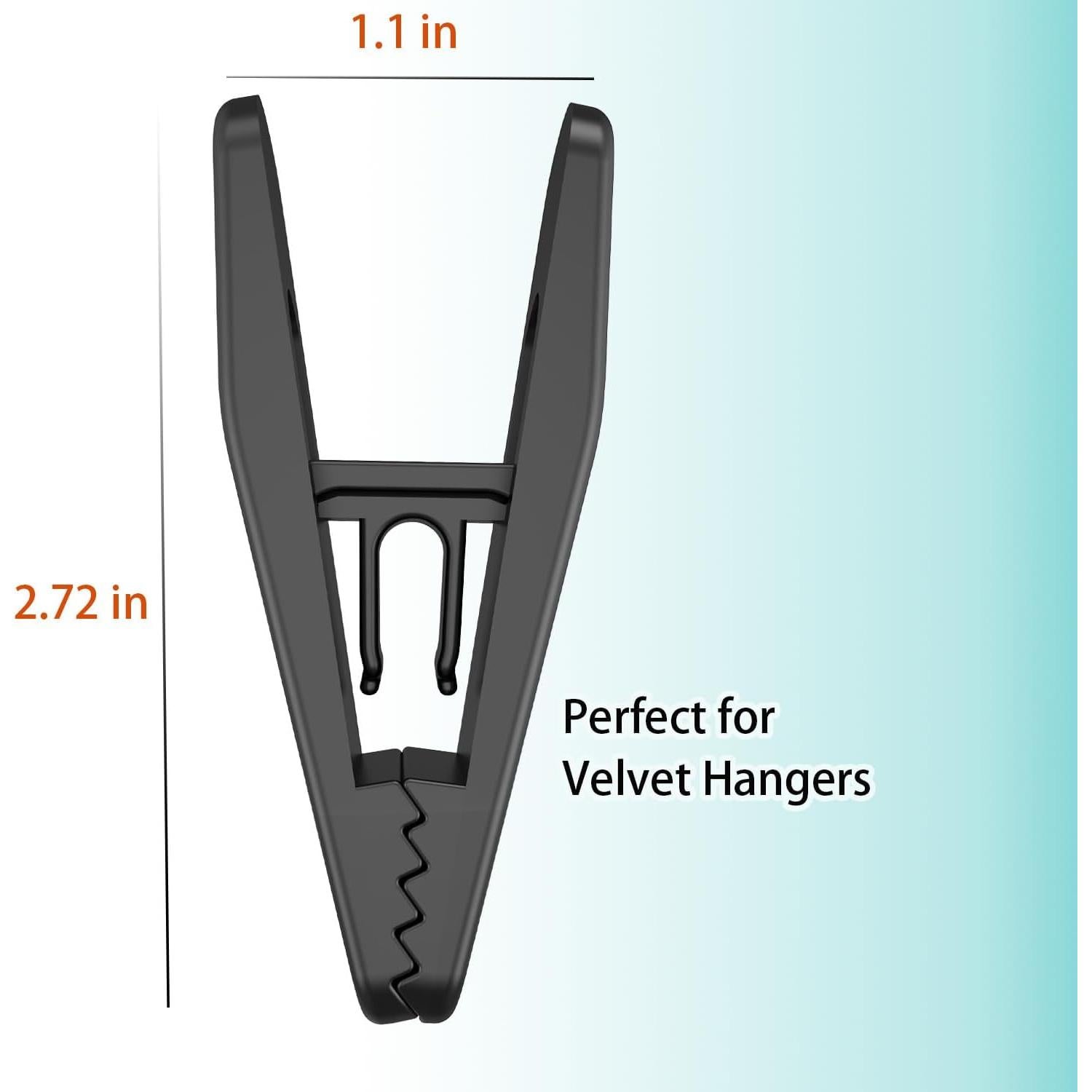 Clips Antideslizantes para Perchas de Terciopelo TOFIIGREM - 20 Pcs