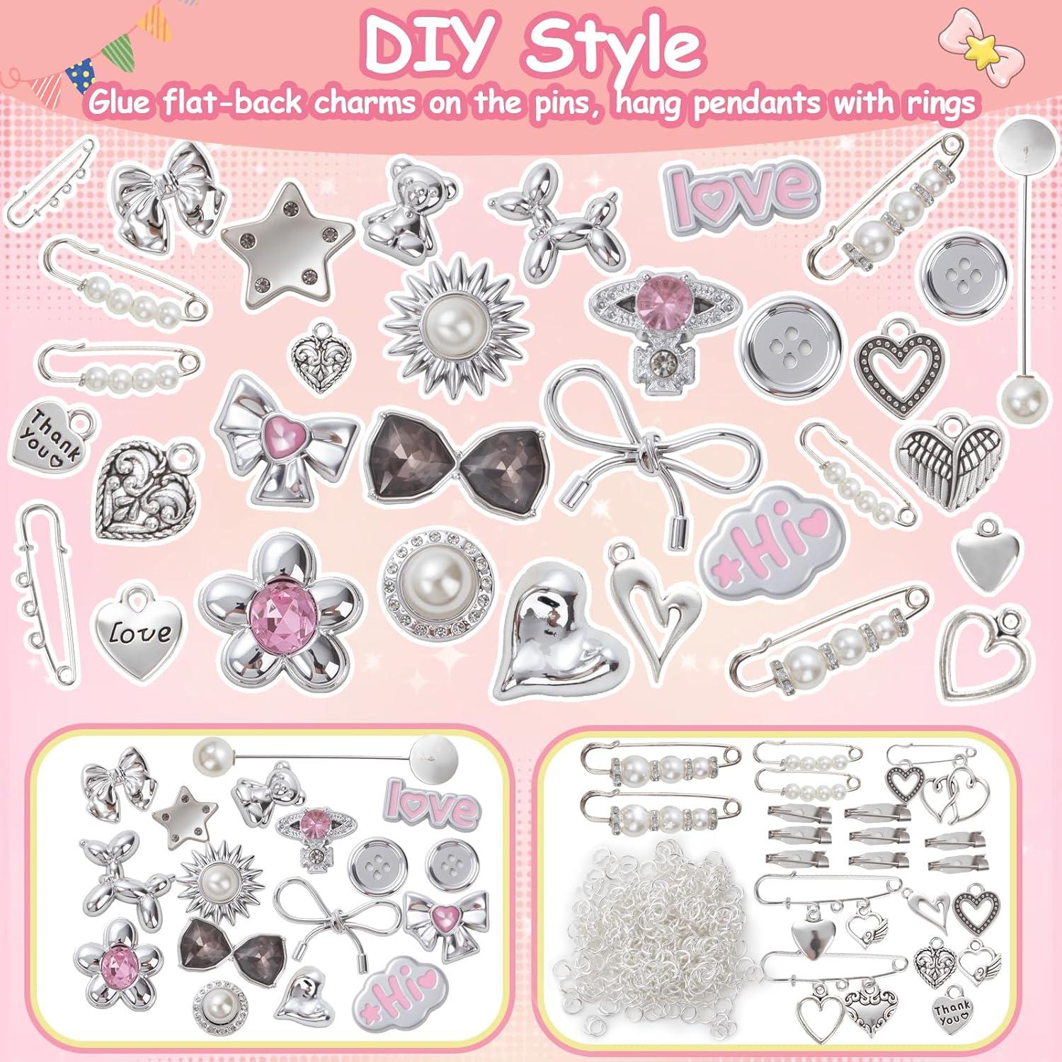 Kit de Encantos Plateados Noledome para Calcetines DIY - 15+ Piezas