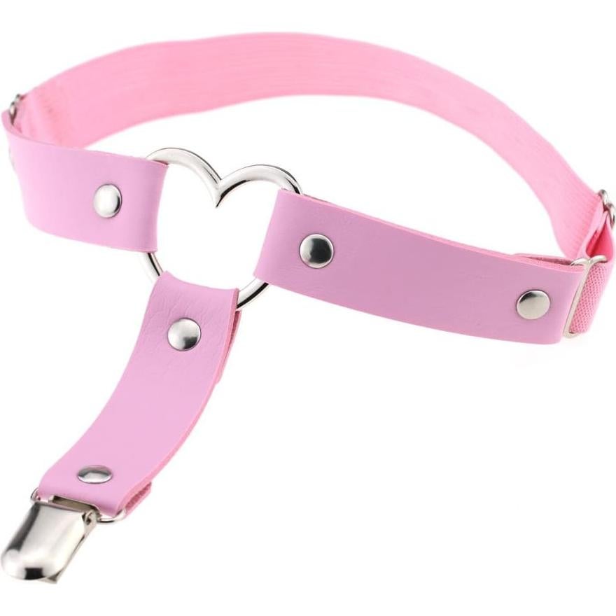 Cinturones de Muslo Ajustables Outman 2 Pcs Rosa Punk Gótico