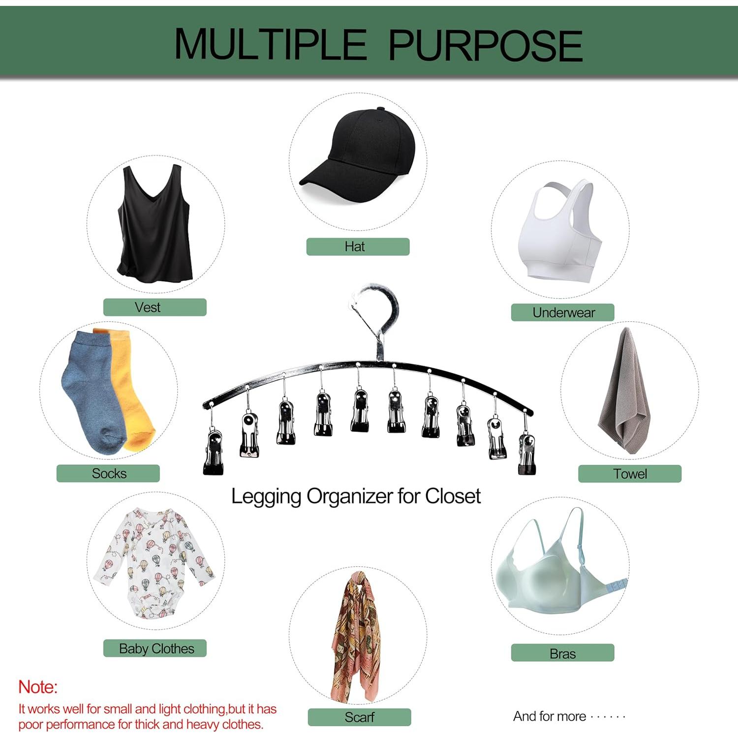 Organizador de Leggings MATIMASU, 2 Piezas, Acero Inoxidable