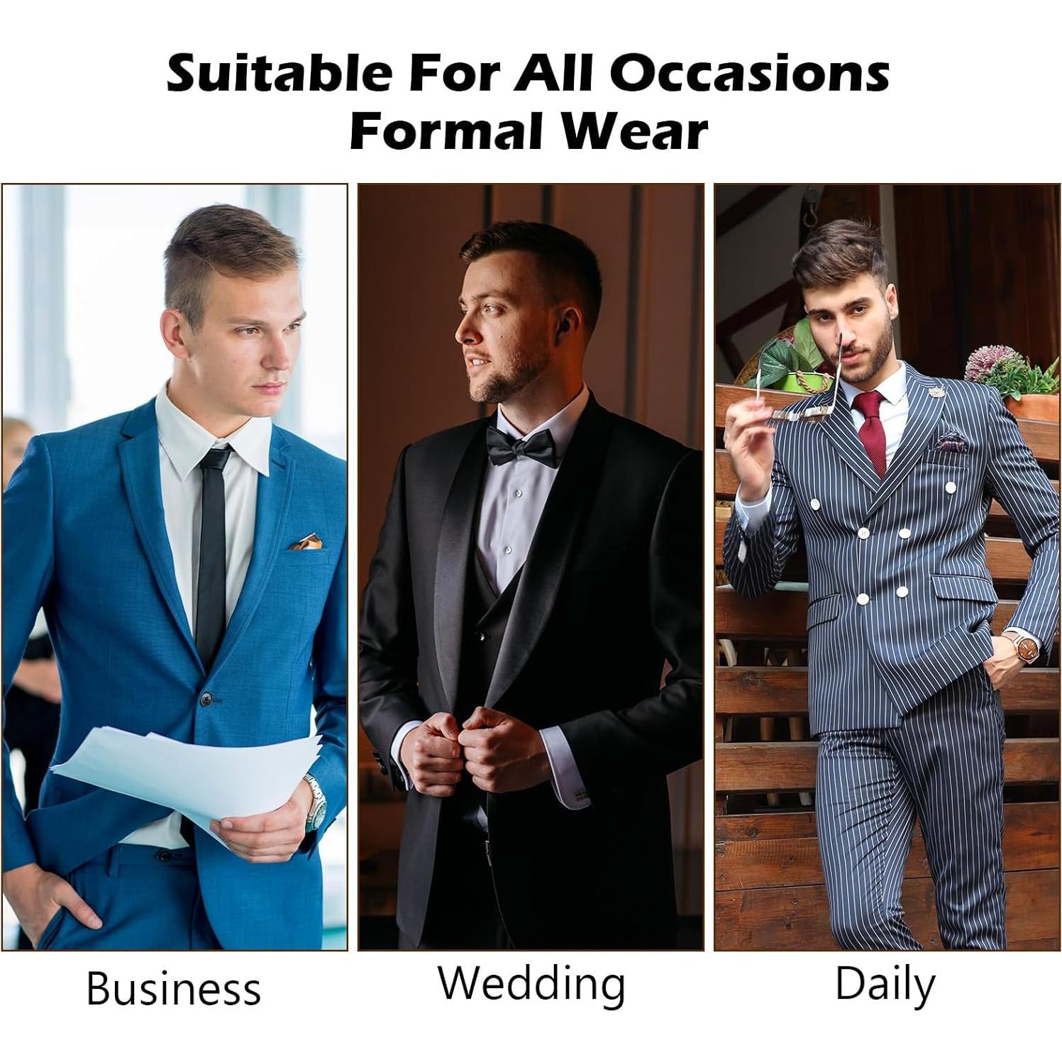 Tirantes Ajustables de Camisa WLLHYF Antideslizantes Negro