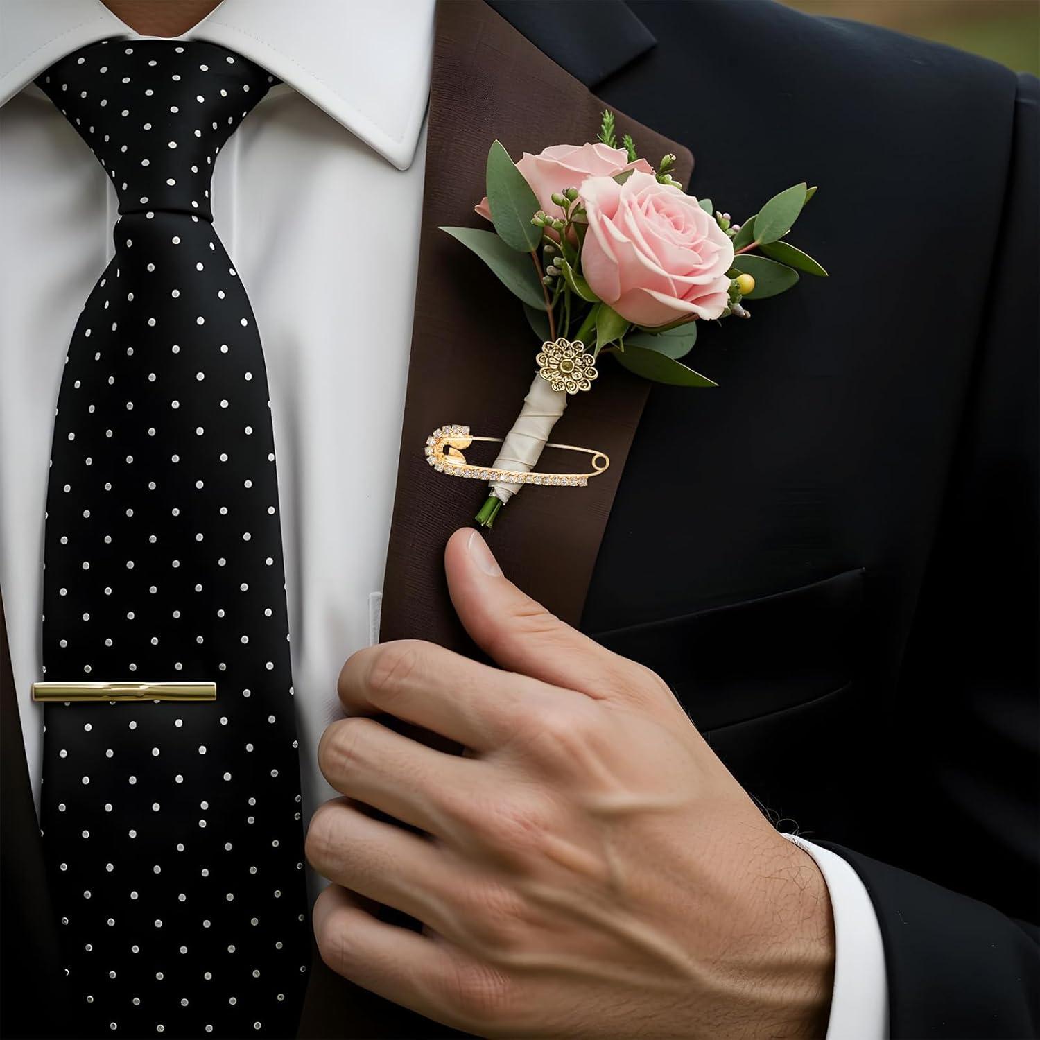 Alfileres de Seguridad con Strass WJIAAA - 15 Pcs Brillantes