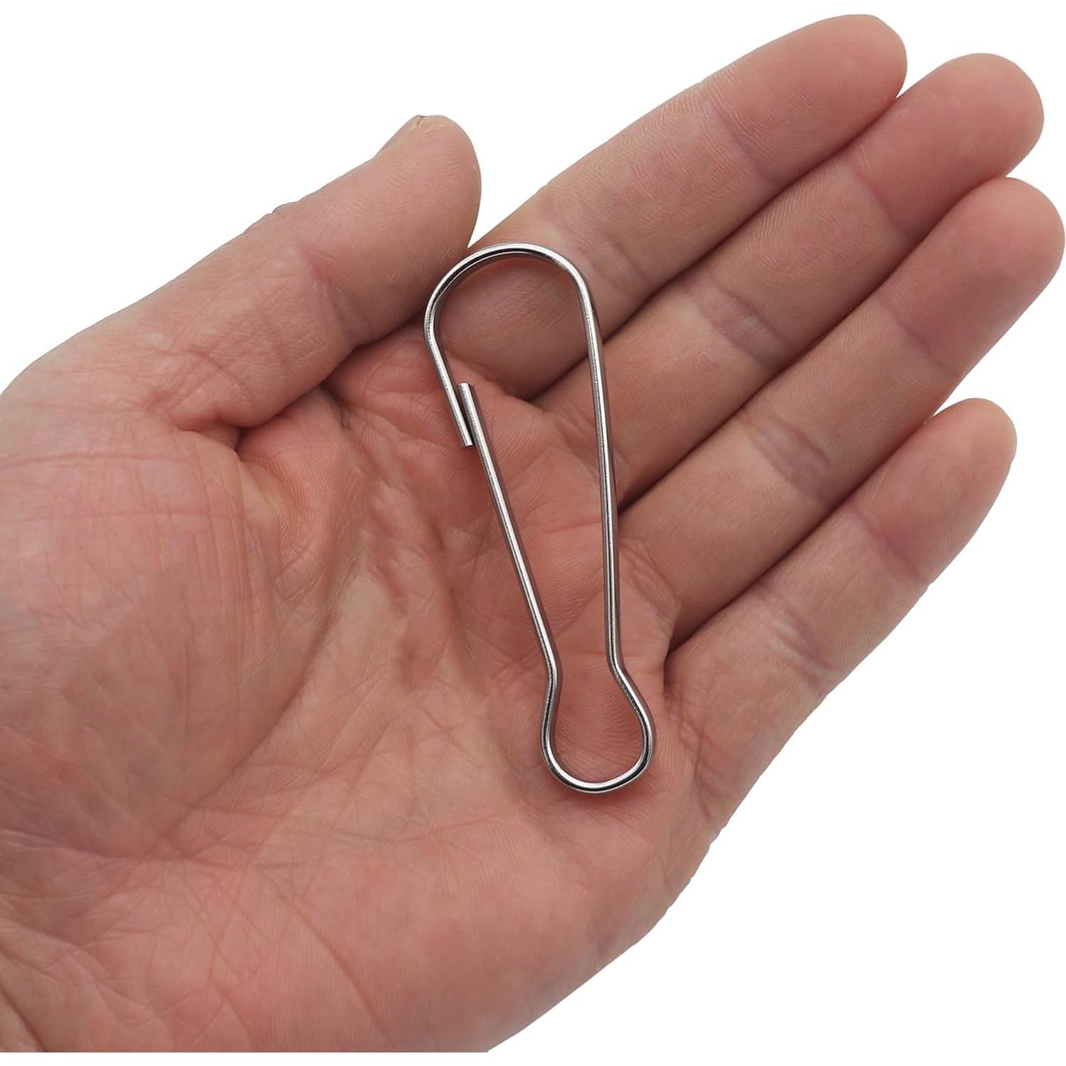 Ganchos de Resorte de Acero Inoxidable LYECUN 7 cm - 6 Pcs