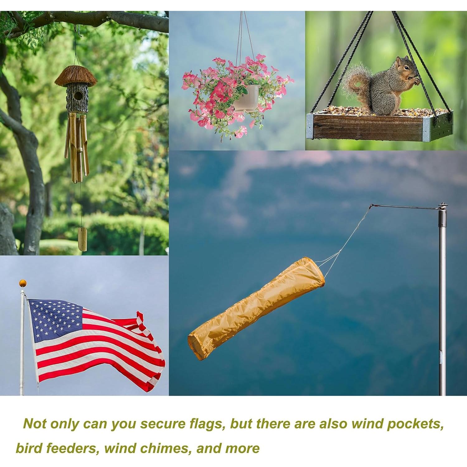 Ganchos de Resorte de Acero Inoxidable LYECUN 7 cm - 6 Pcs