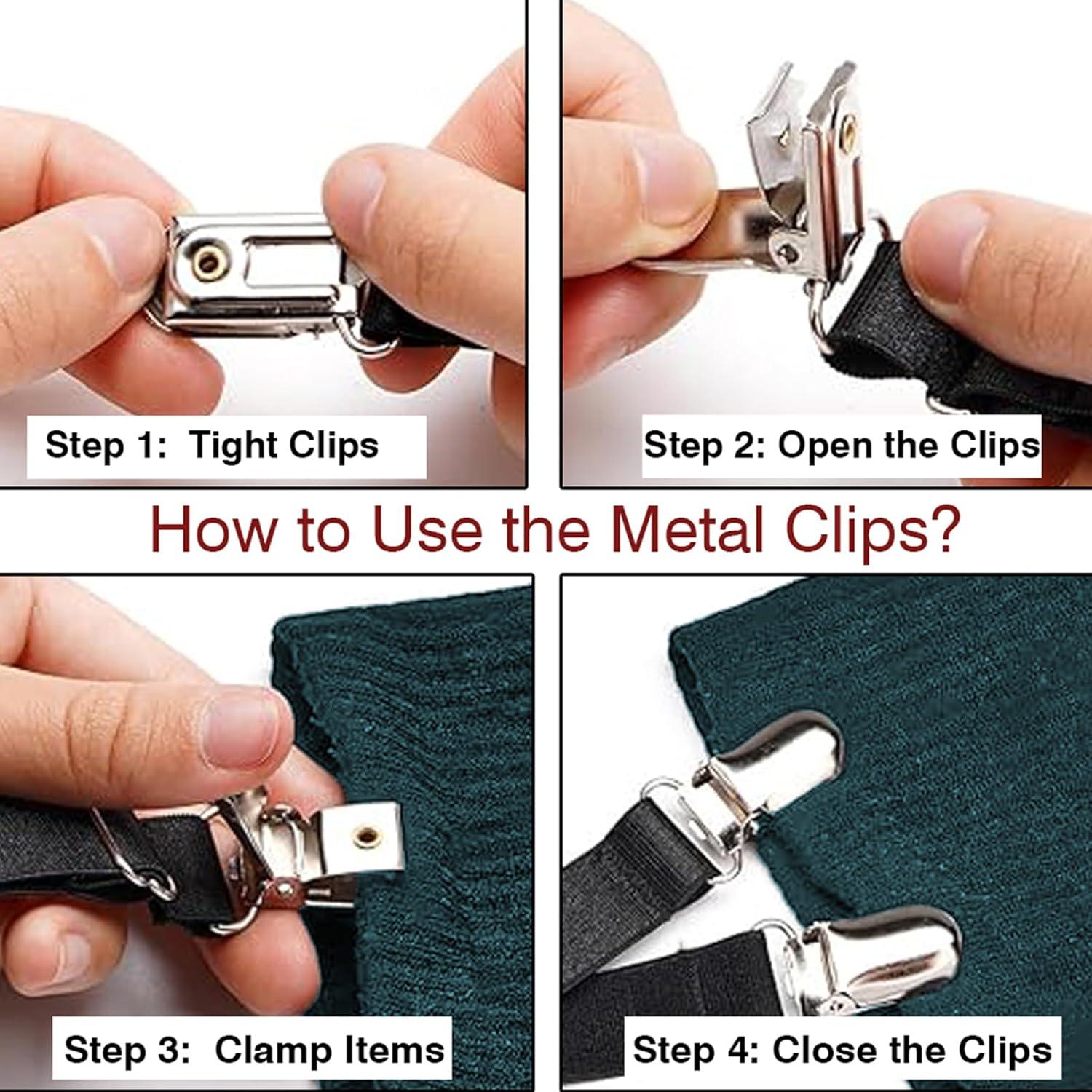 Cinturón de Muslo Ajustable Leoparts Unisex Negro 2PCS