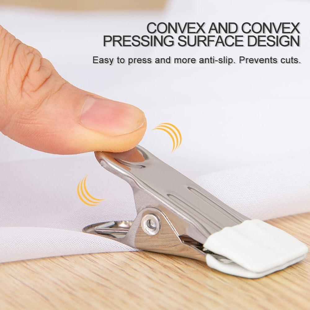 Pinzas Multifuncionales de Acero Inoxidable AW - 30 Unidades Verde Claro