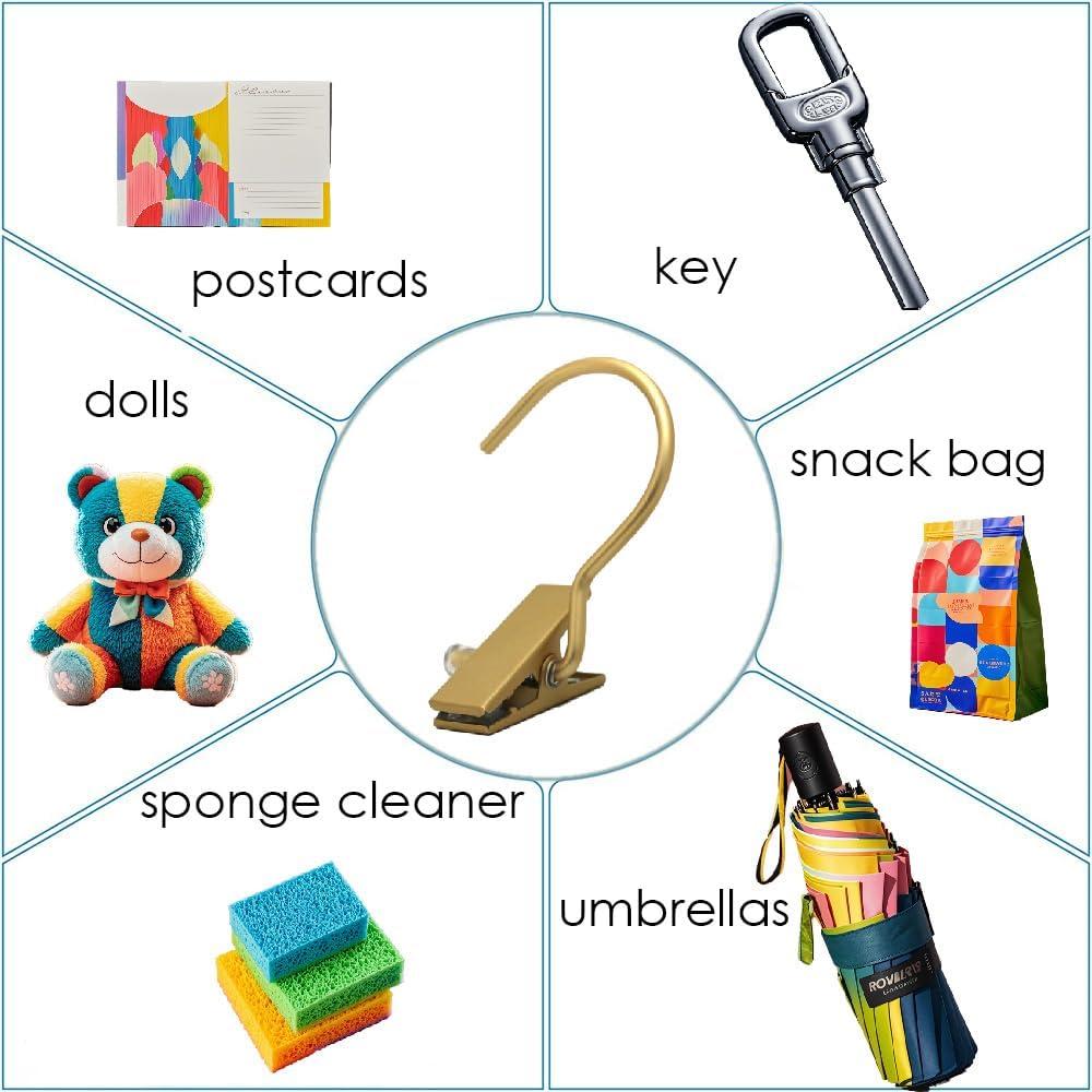 Ganchos para Botas Koobay Dorados 20 Paquete Alta Resistencia