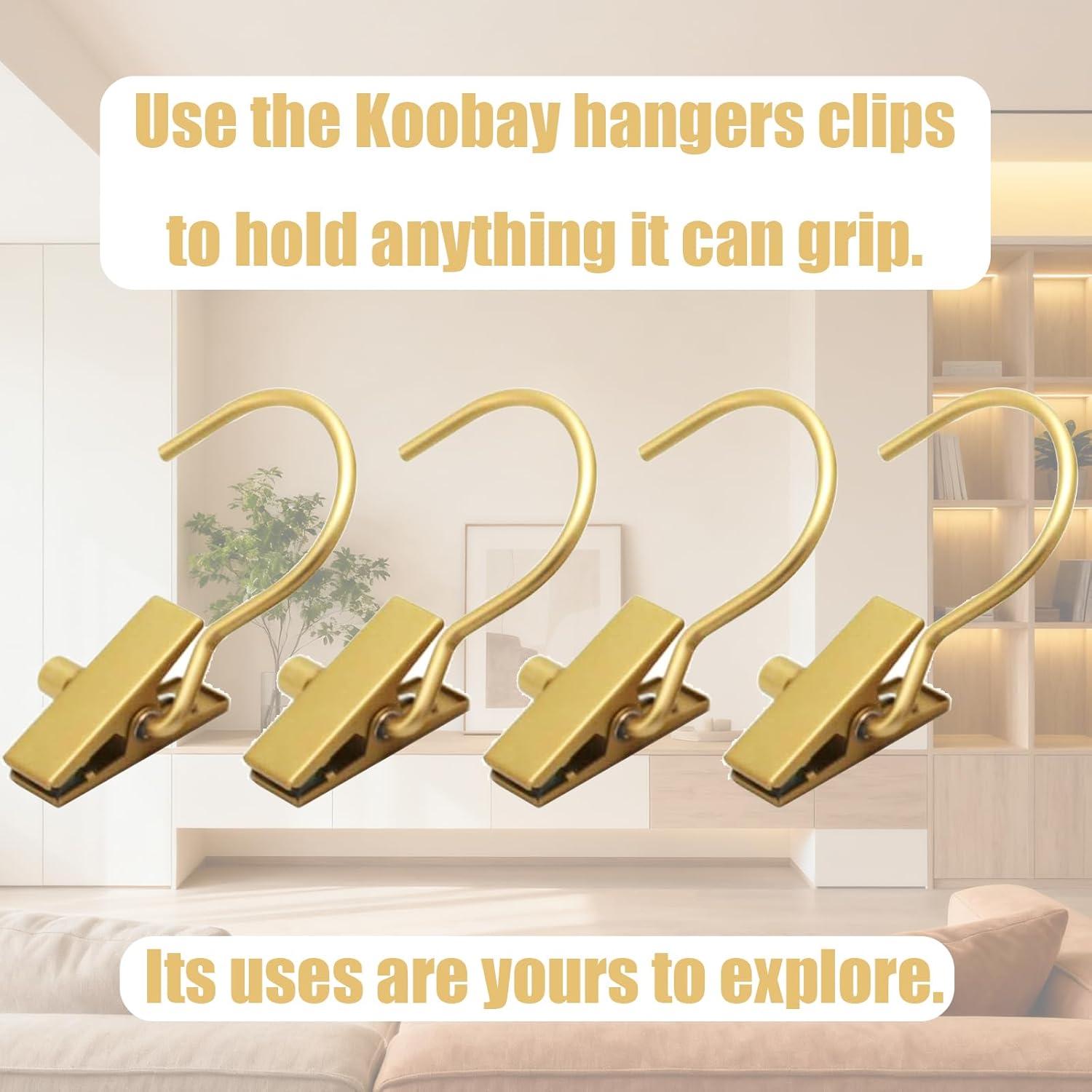 Ganchos para Botas Koobay Dorados 20 Paquete Alta Resistencia