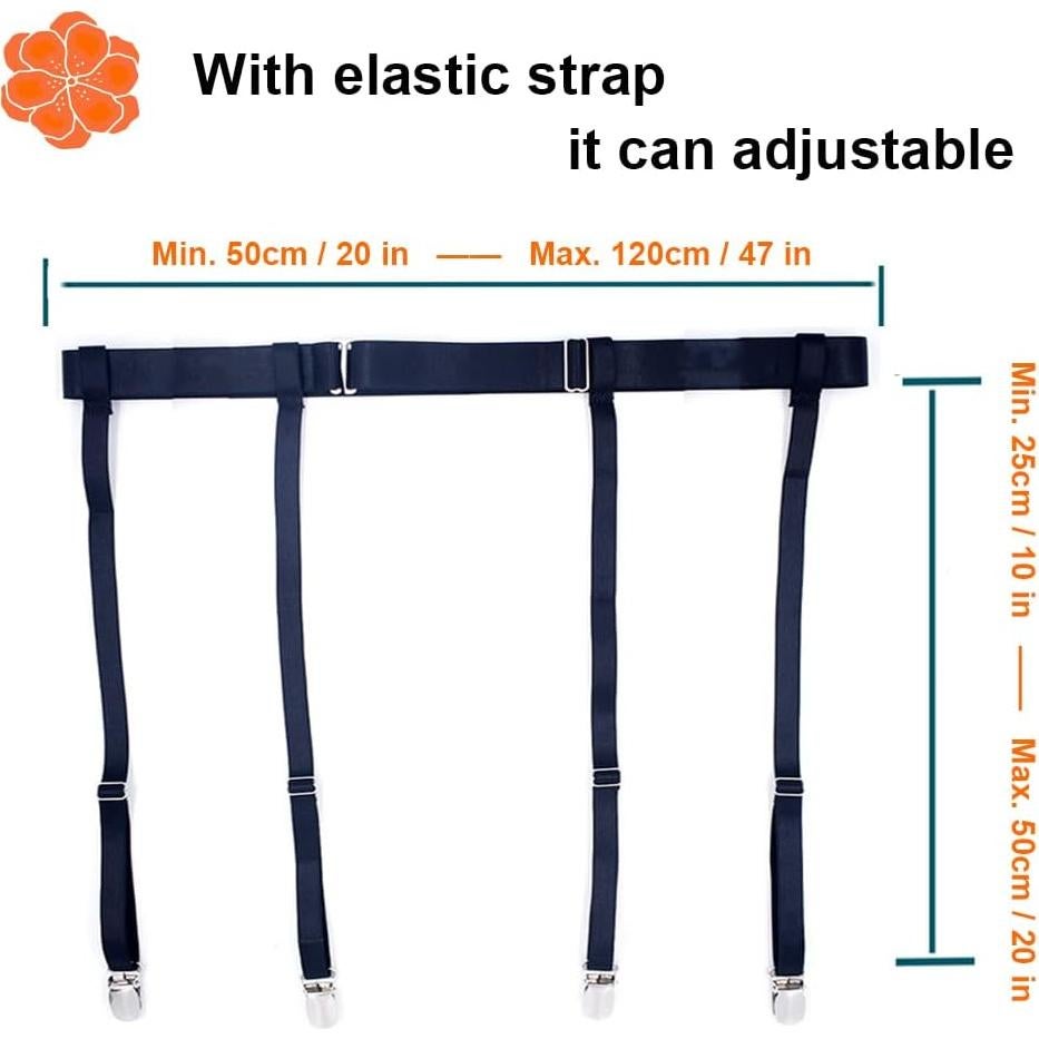 Cinturón Suspensorio Sexy para Medias Altas Mujer - Negro