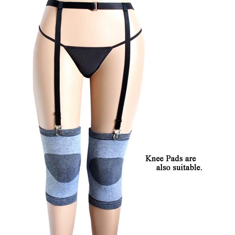 Cinturón Suspensorio Sexy para Medias Altas Mujer - Negro