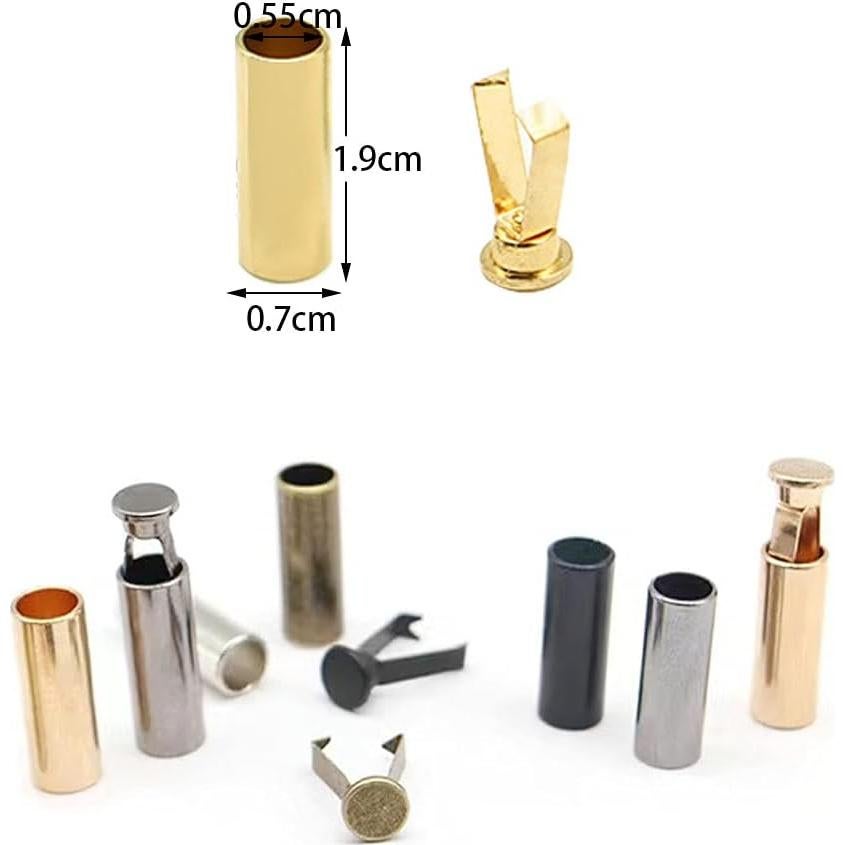 50 Puntas de Cordones Aleación GeoGeoDIY 19mm para DIY