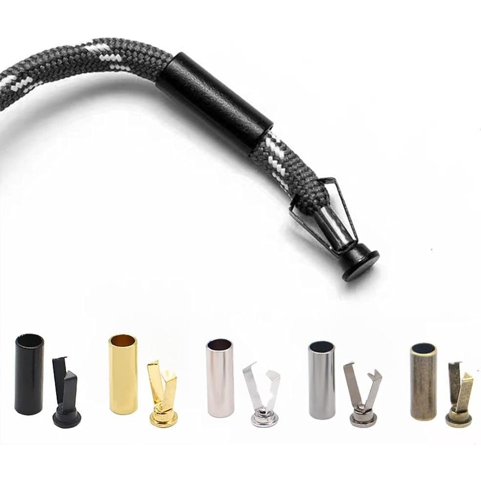 50 Puntas de Cordones Aleación GeoGeoDIY 19mm para DIY