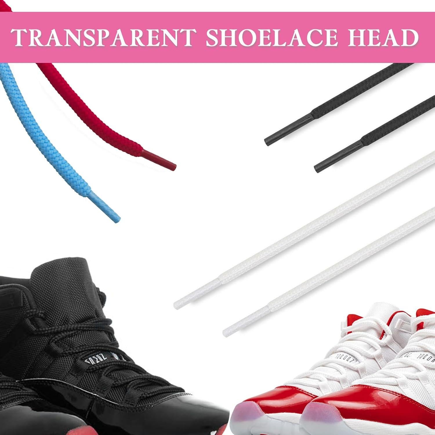 Cuerdas de Reemplazo para Zapatillas Jordan 11 - 140 cm Blancas