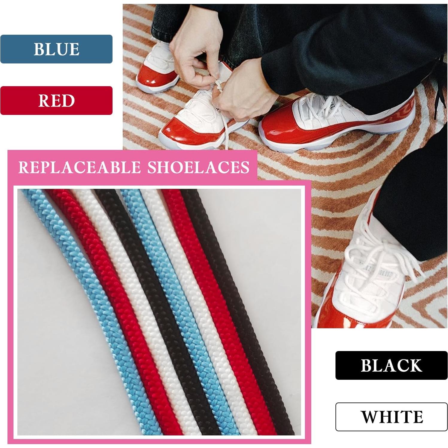 Cuerdas de Reemplazo para Zapatillas Jordan 11 - 140 cm Blancas