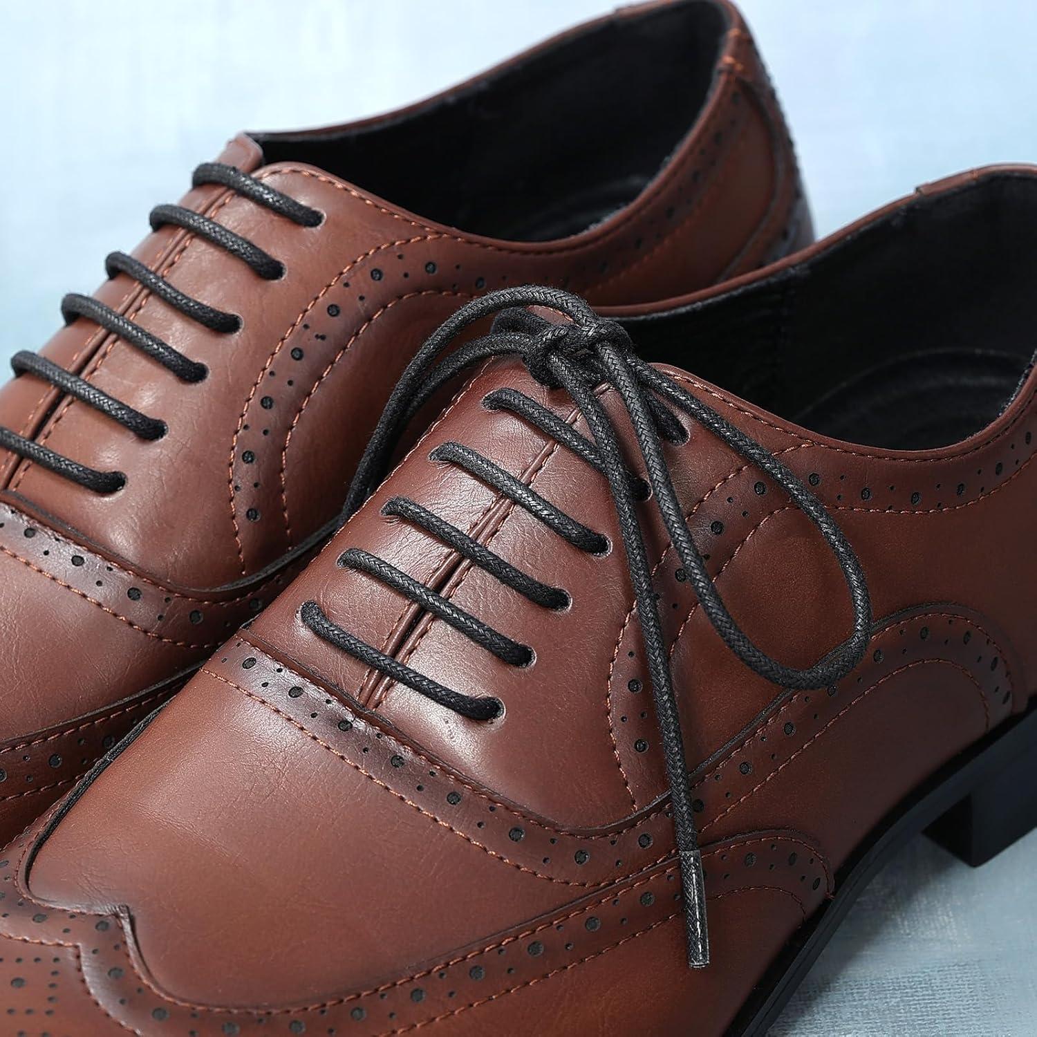 Cordones de Zapatos Redondos Encerados Algodón 2 Pares 31"