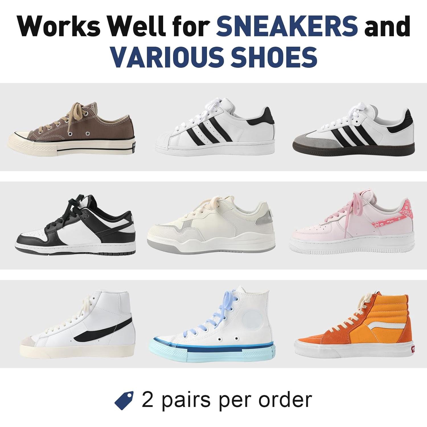 Cordones Planos Stepace 2 Pares 8mm Poliester Algodón Gris